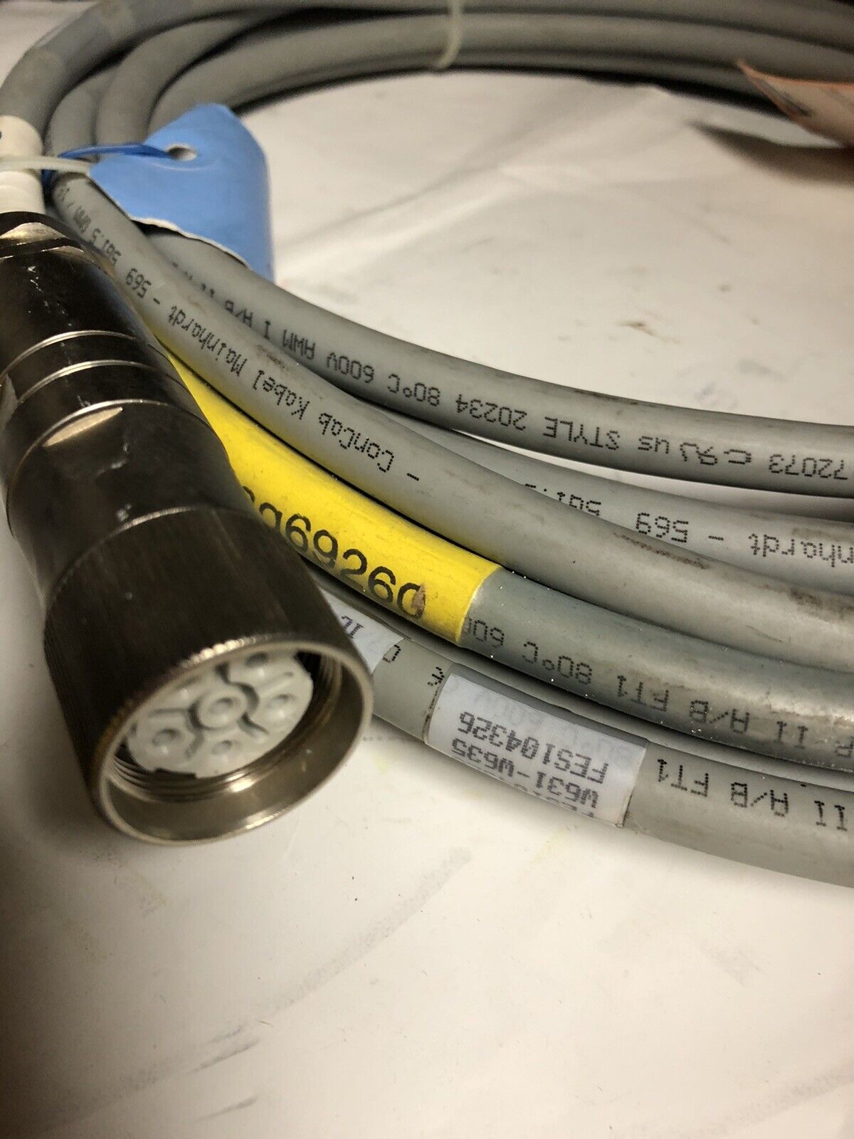 Robotic Machine Cable Assembly Cordset York W631-W635 Fes104326 Ic-Pwr-B,Ev