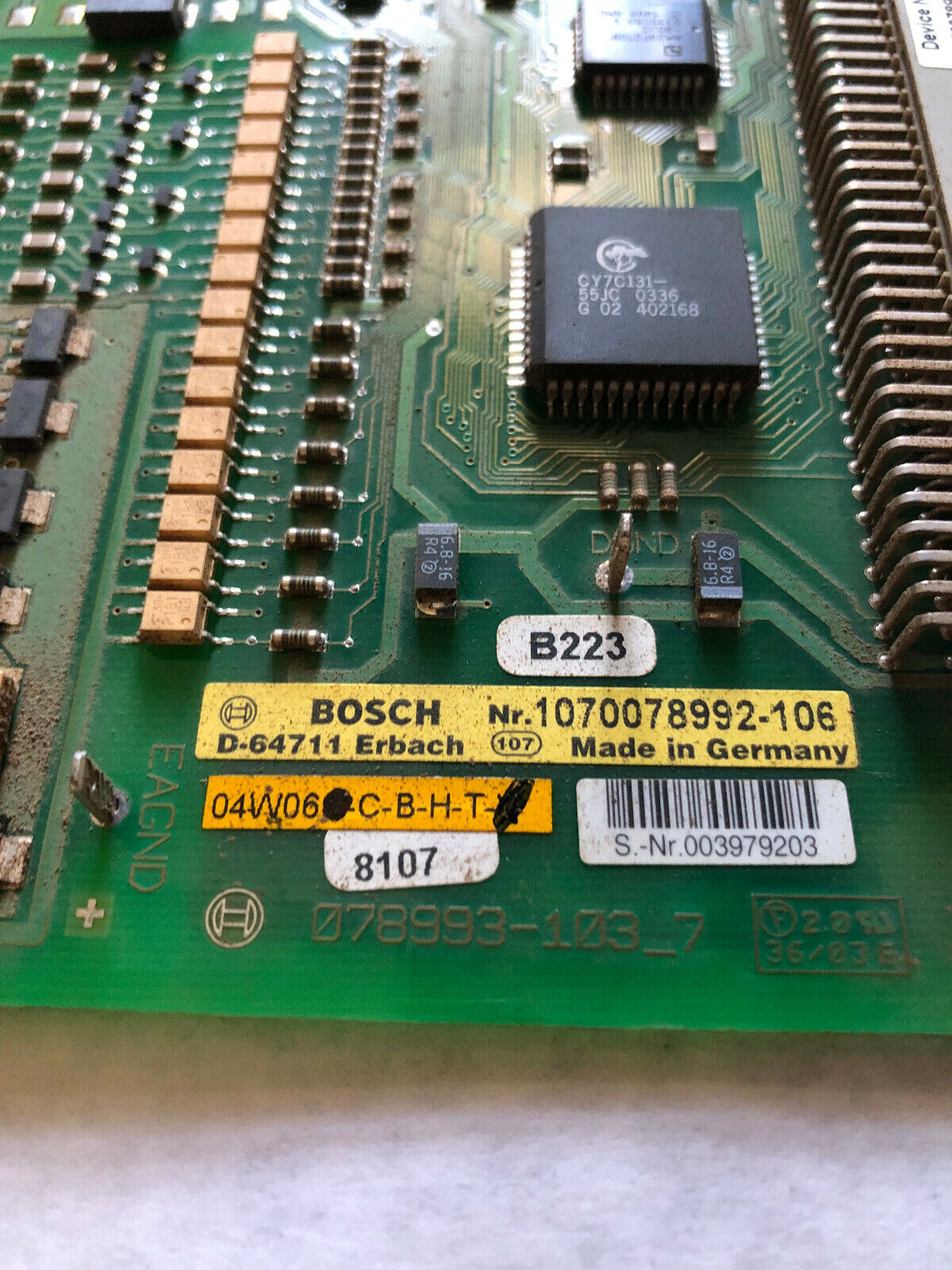 Bosch 1070078992-106,Rexroth 1070084004-105,078993-103 7,Dev-Net,D64711,04W06,Eb