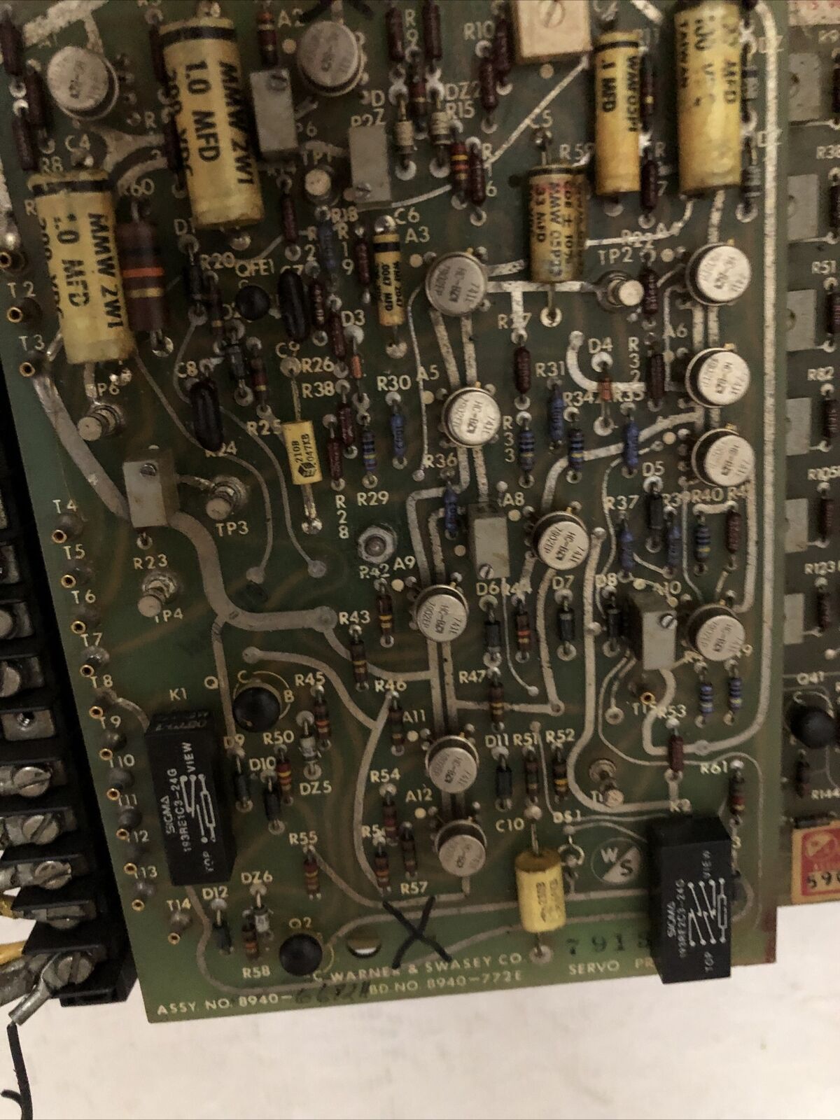 Warner & Swasey 5351-5037J Dc Servo Drive,8940-775F,8940-772E,8940-6675,Cu