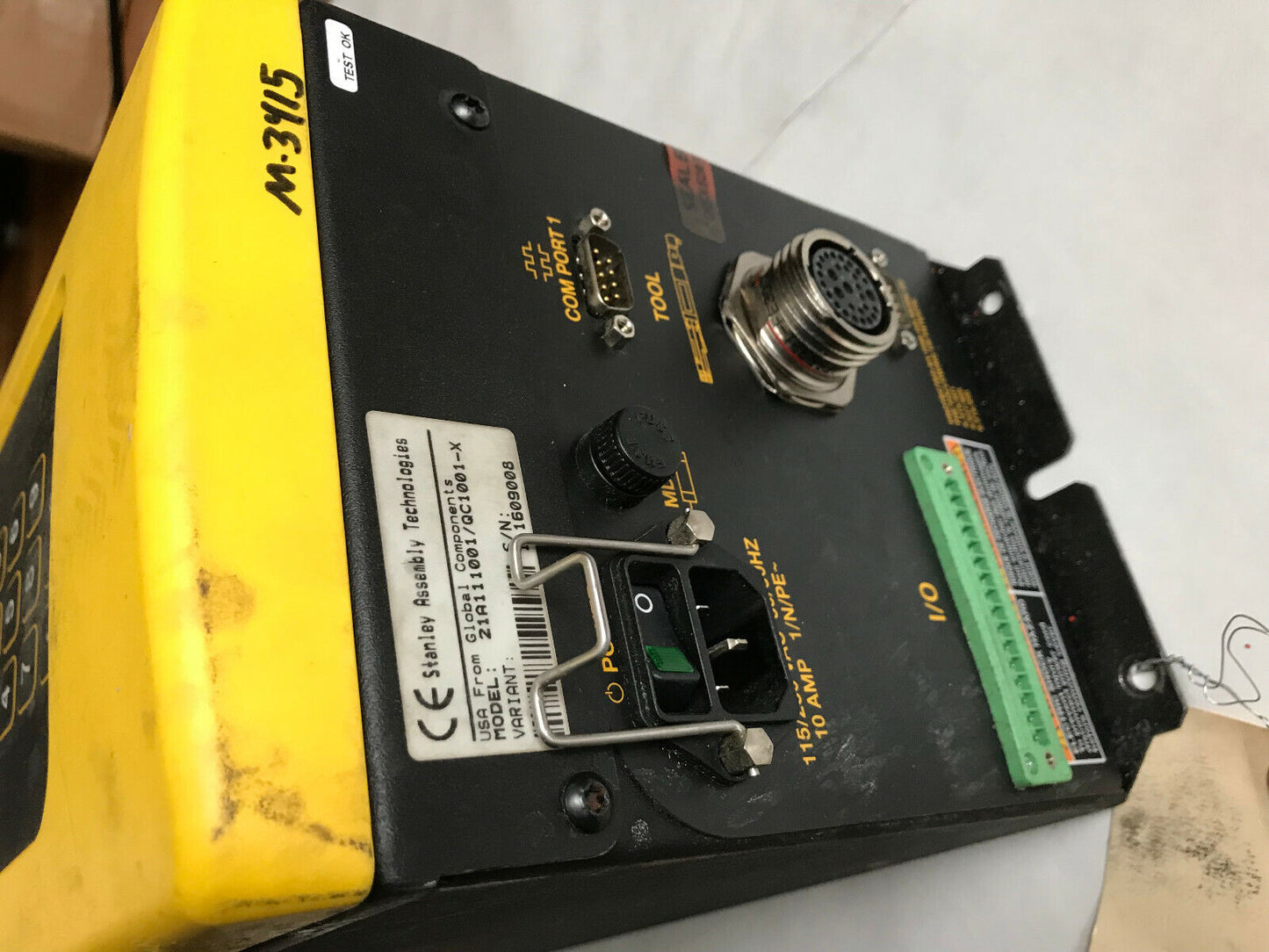 Stanley 21A111001/Qc1001-X Nutrunner Controller,Qpm Sn=111709004,Sd