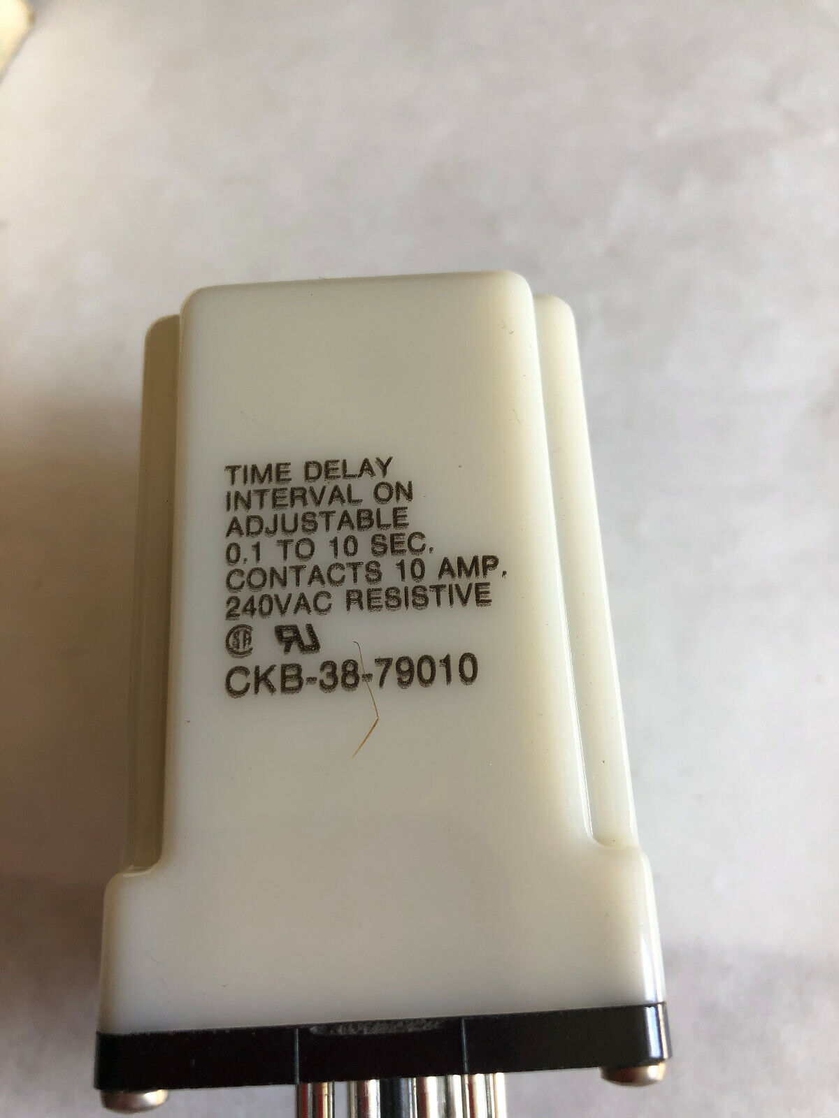 New Potter & Brumfield Ckb-38-79010 P&B Time Delay Relay 1-10Sec 120Vac Coil,Cl