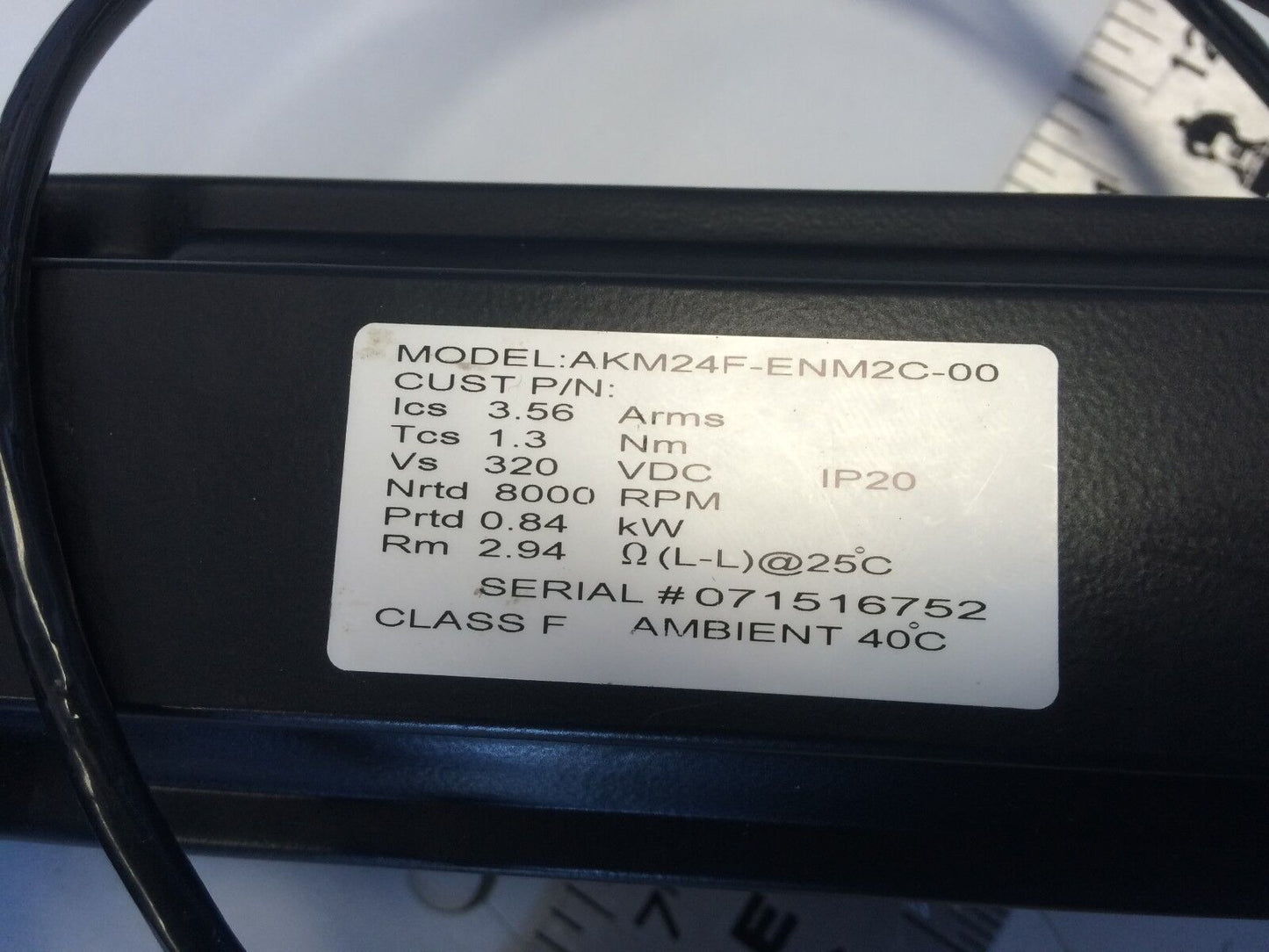 Danaher Akm24f-Enm2c-00 3-Ph Servo Motor,5.5:1 Ratio,023Plx0055-Xx-23N12,Ex