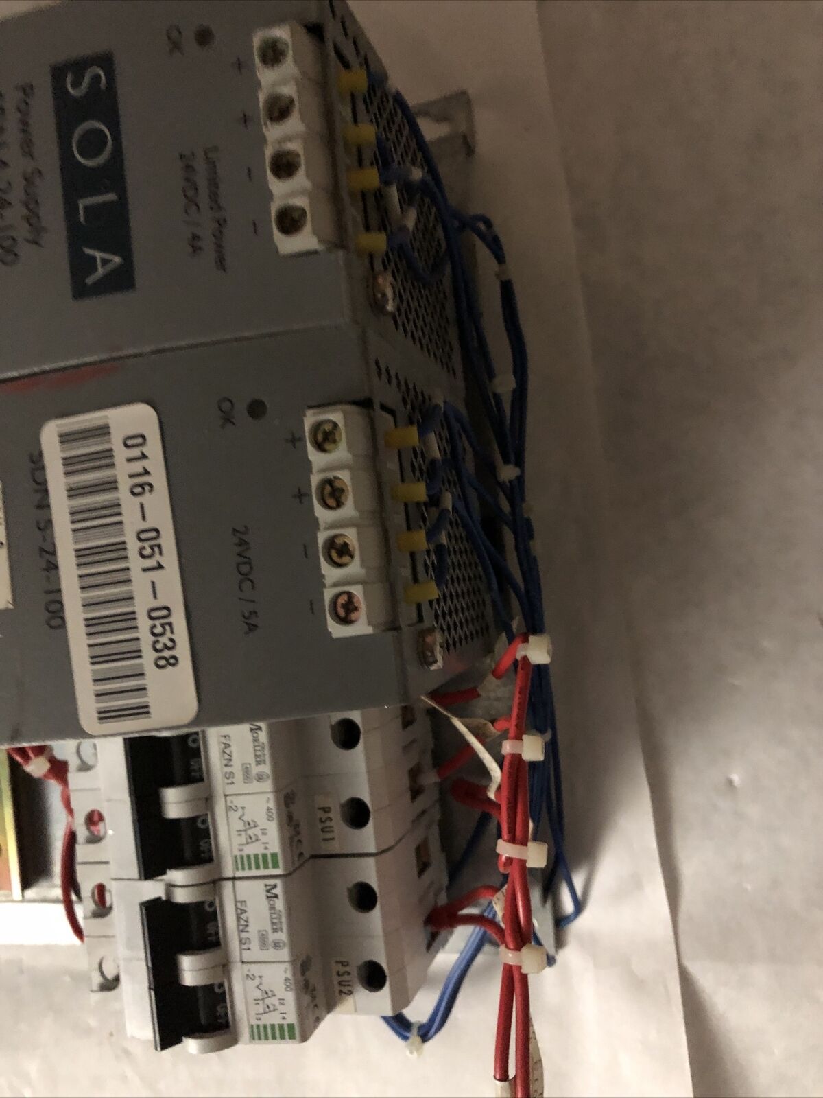 Fanuc A05b-2401-C311,A20b-1007-0540/01A,Sdn 4-24-100 I/O Psu Unit,Ee