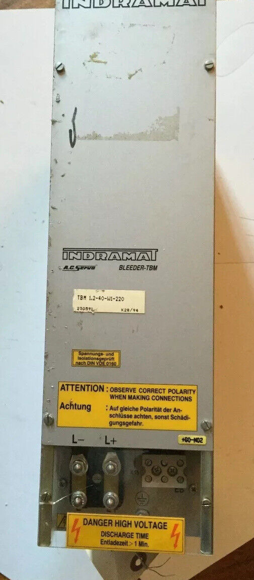 Indramat Tbm 1,2-40-W1-220,Tbm-Bleeder Tbm 1.2-40-W1-220 Ac Servo Drive,Fm