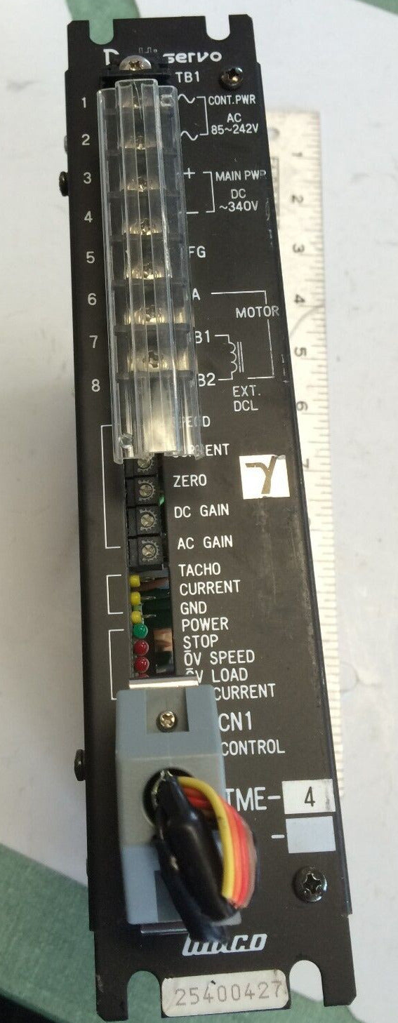 Waco Giken Servo Drive Tme-4,Dc Hi Servo Tb1,25400427,2540051,Si