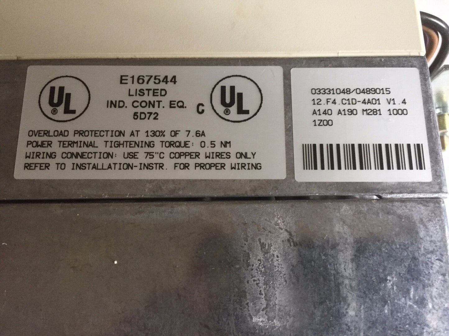 Keb 12.F4.C1d.4A01/1.4,6.6 Kva, F4 Combivert Drive,4-008-39-0553 V16,Bi
