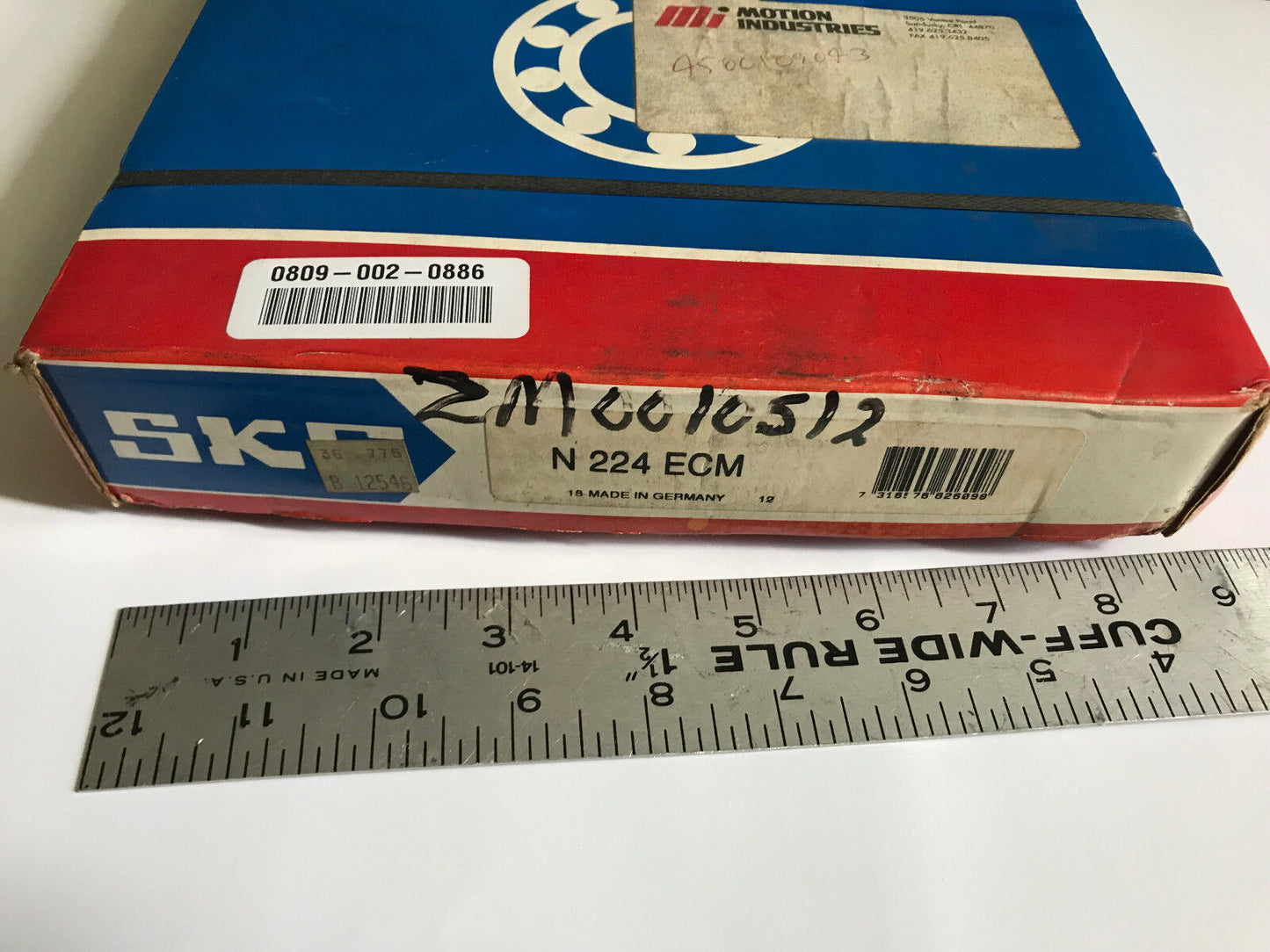 Skf 2N24ec Germany,Skf N 224 Ecm Cylindrical Roller Bearing,120Mm X 215X 40,Td