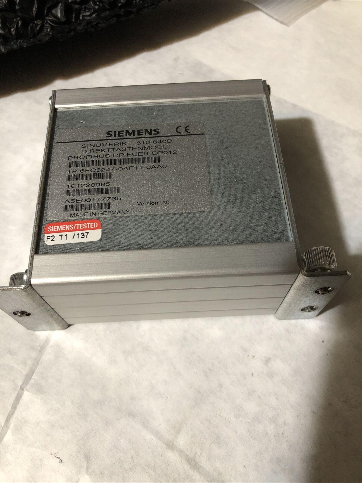 New Siemens 1P 6Fc5247-0Af11-0Aa0 Sinumerik 810/840D Profibus Direct Key,Br