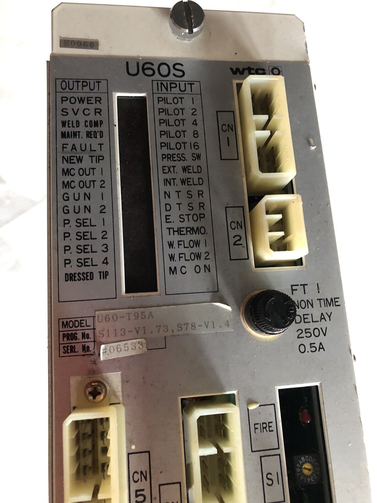 Wtc U60-T95a,U60s, S113-V1.73,S78-V1.4, Pc-805A-00A Welding Controller,Cw,Cf,To