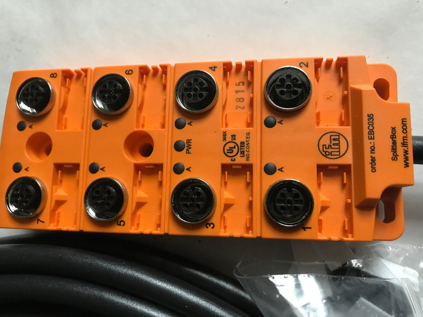New Ifm Ebc035 Splitterbox W/ Helukabel E170315 Cable,Si