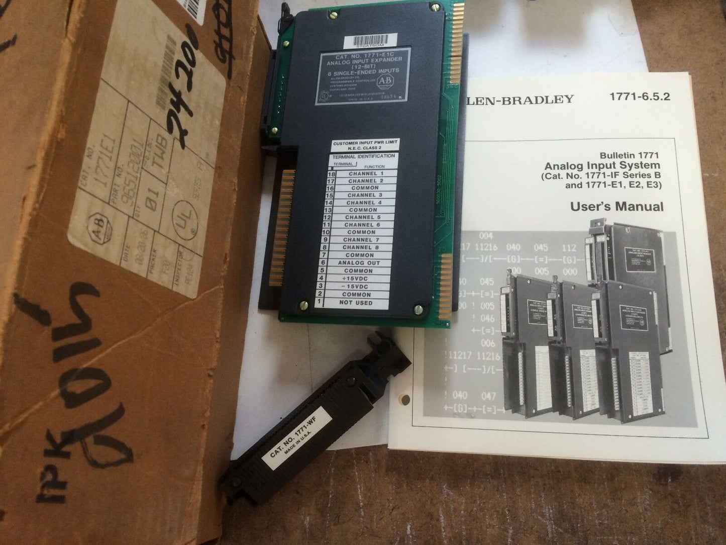 Allen Bradley 1771-E1c,Analog Input Expander 8 Se (12-Bit) 8Single-Ended,Ee