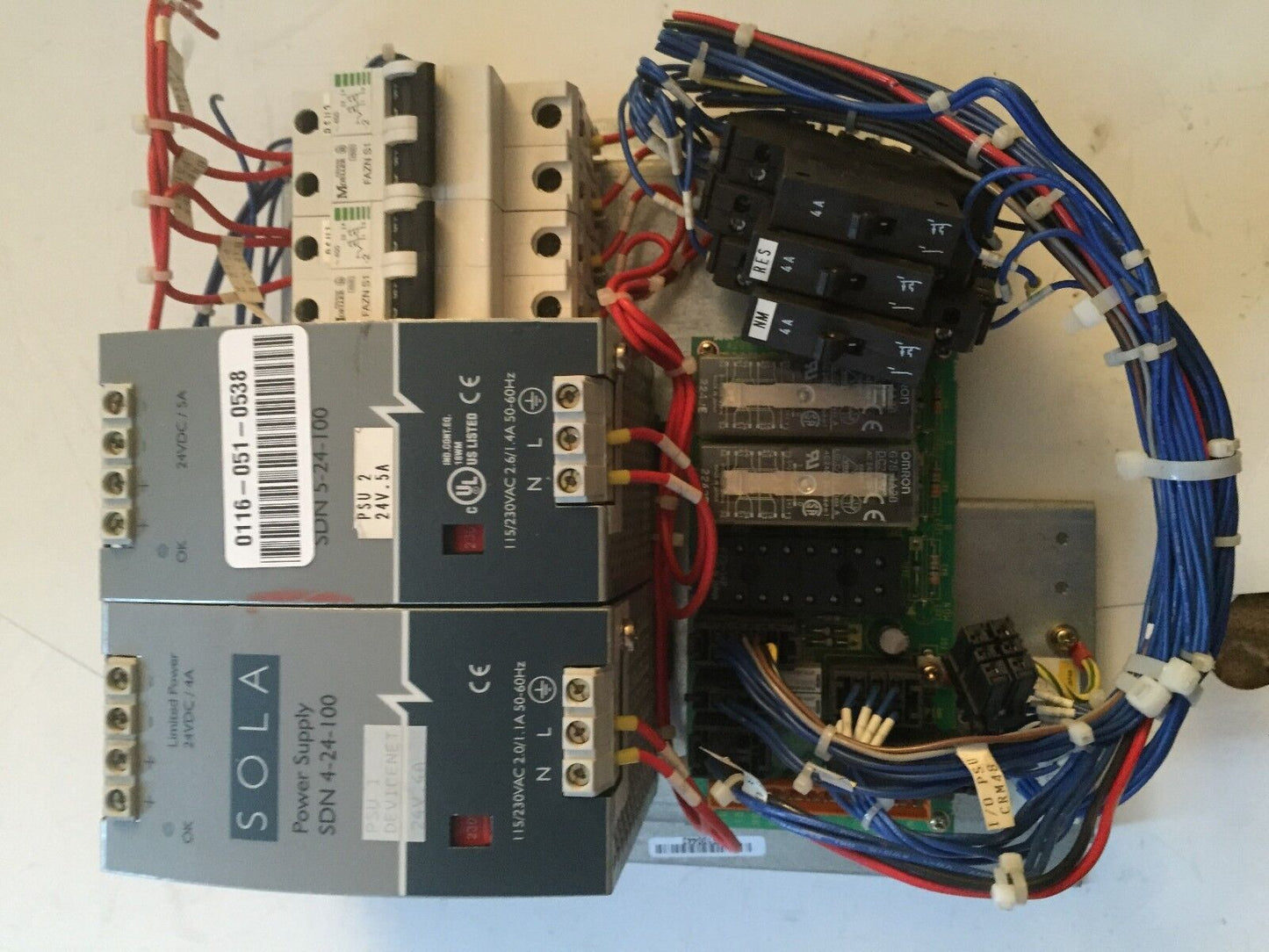 Fanuc A05b-2401-C311,A20b-1007-0540/01A,Sdn 4-24-100 I/O Psu Unit,Ee