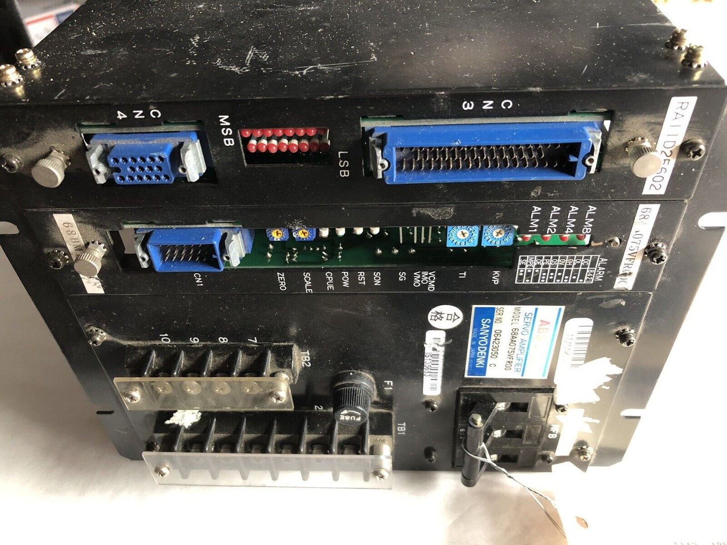 Sanyo Denki 68Aa075vfr00 Abs Super Servo Amplifier Prs-1873D,Ra11d25602,Cp