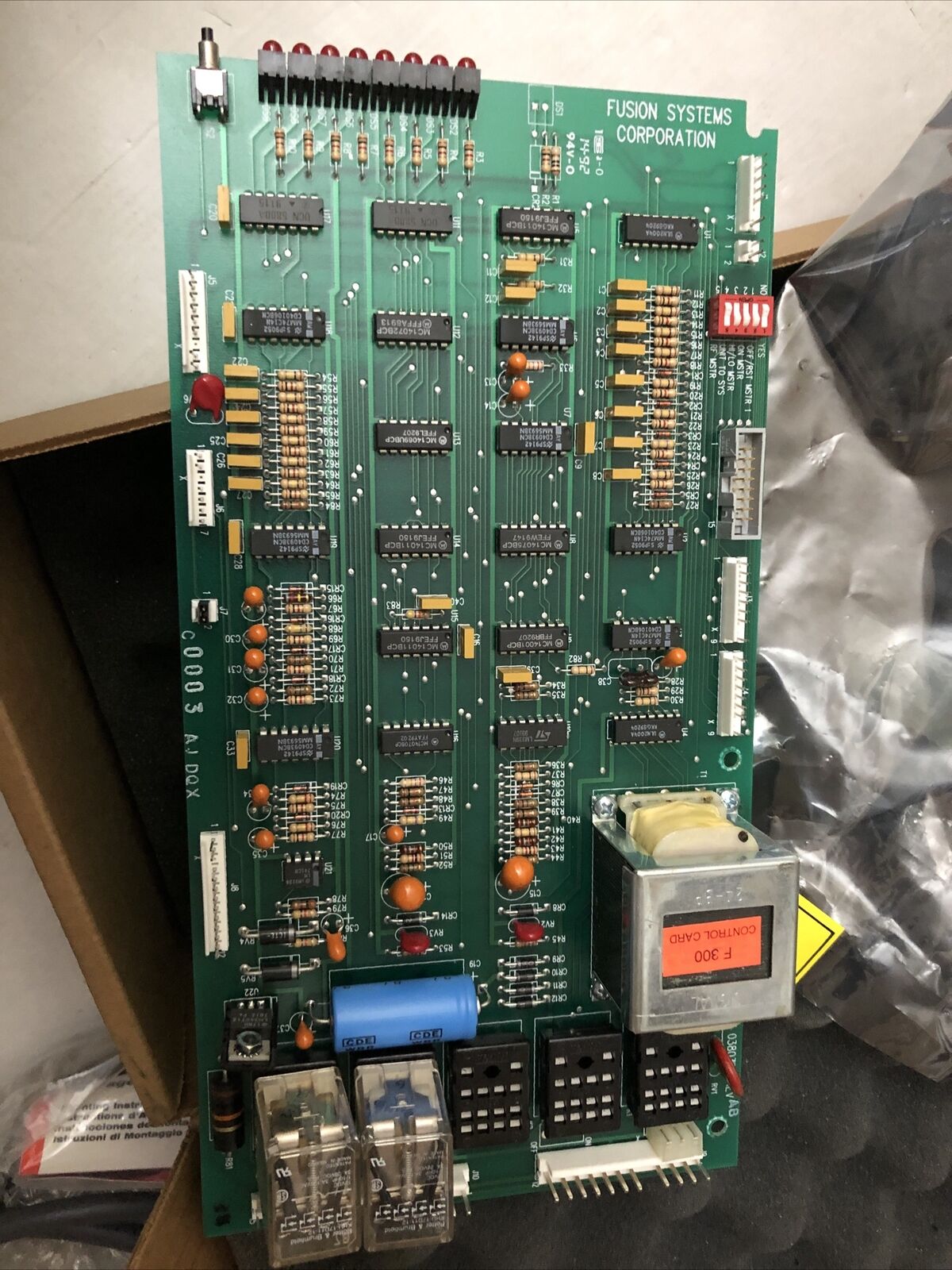 New Fusion 03803,Fusion Systems 038039 Rev Ab, Autoroll P300 Control Card,Cw