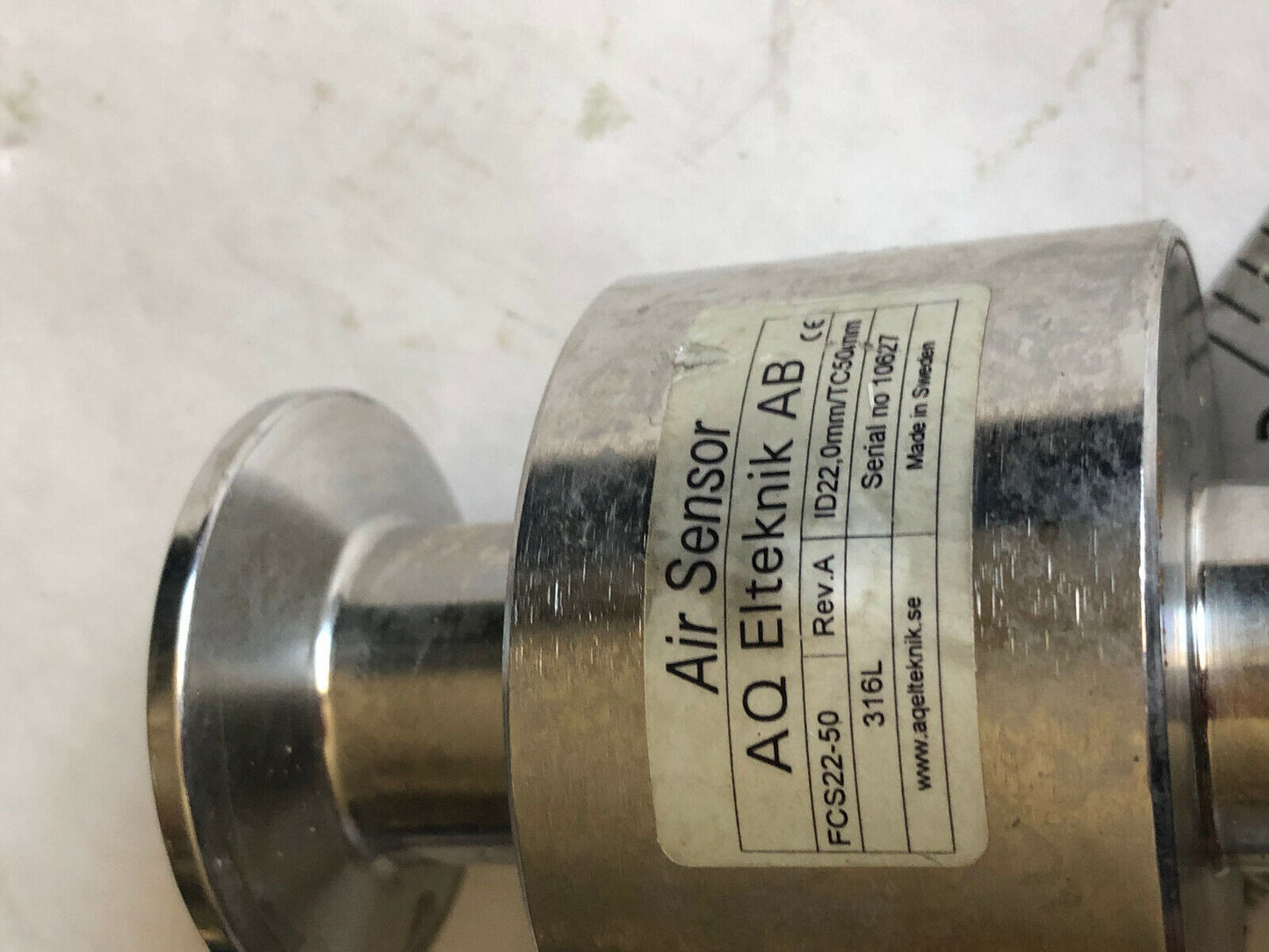 Aq Elteknik Ab Fcs22-50 Rev.A,238294,316L Air Sensor,Stainless Steel,Tj