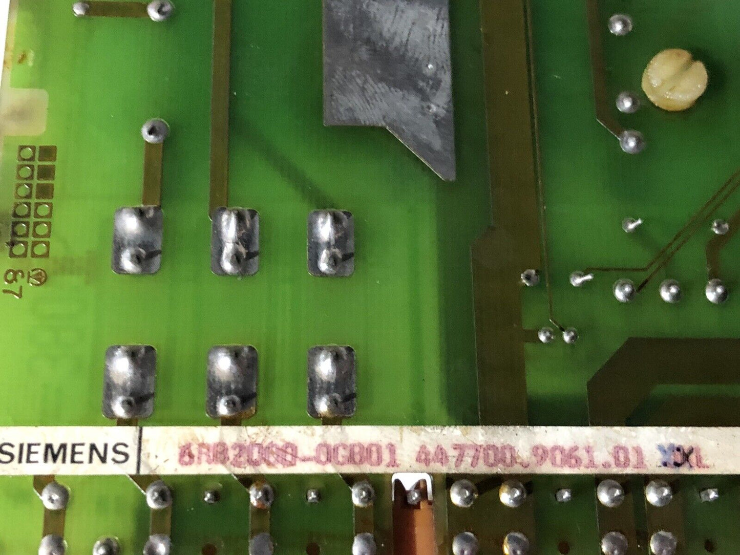 Siemens 6Rb2000-0Gb01 447700.9061.01 Board,6Rb2000 Ogb01,6Rb2000-0Cb01,To