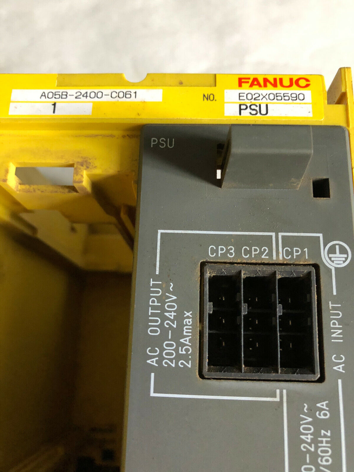 Fanuc A05b-2400-C061 Slot Rack,Board A16b-2203-0190/04A,A16b-2203-0370/13E,Cg