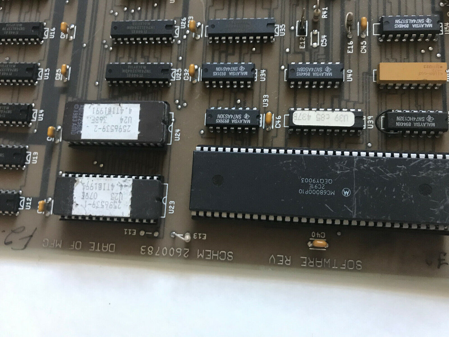 Texas Instruments Assy 2600785-000 Schem 2600783 Mfg,Seimens 560-2127,Sd,Ee