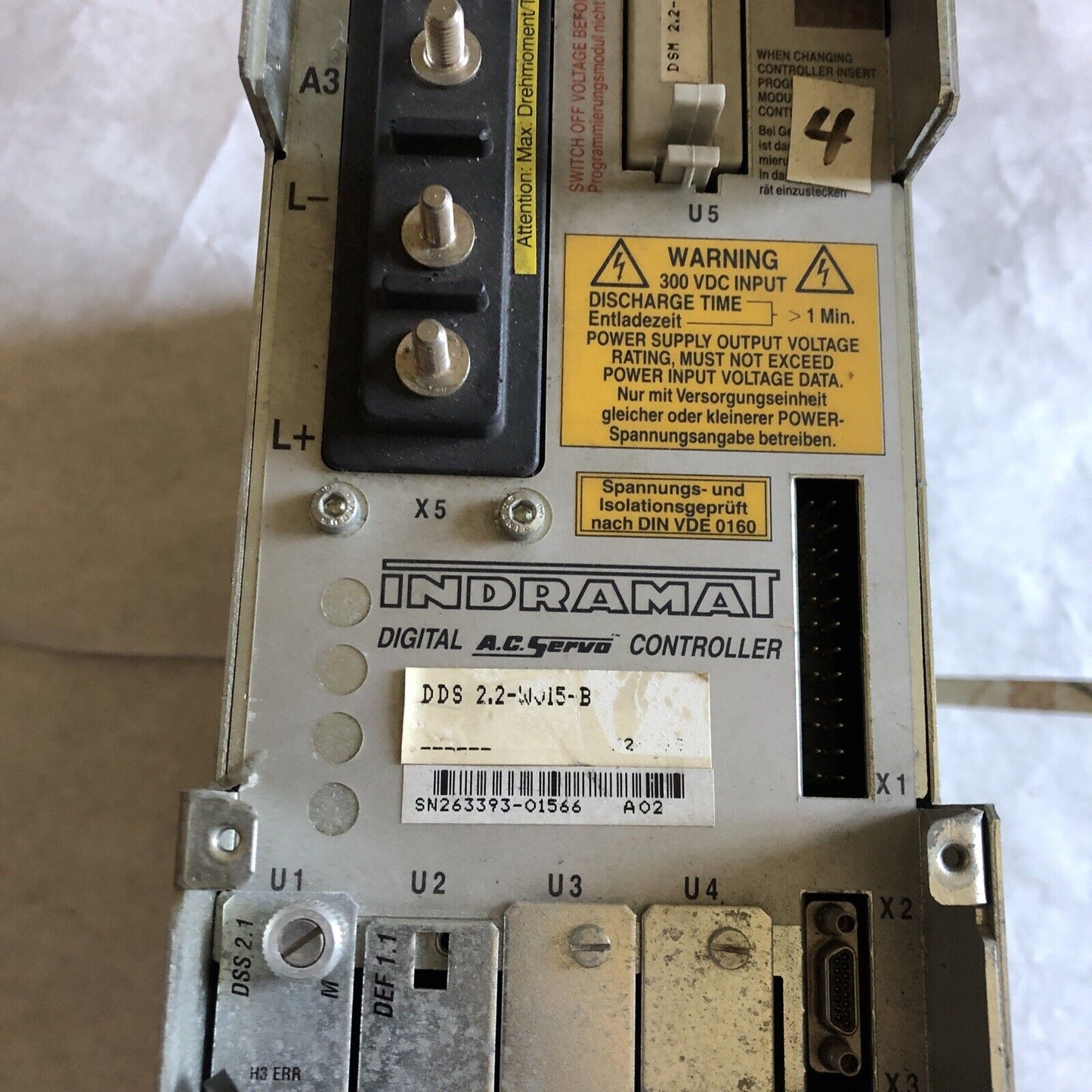 Indramat Dds 2,2-W05-B,Dds 2.2-W05-B Dds022w015be1201,Dds 02.2-W015-Be12,15A,Bd