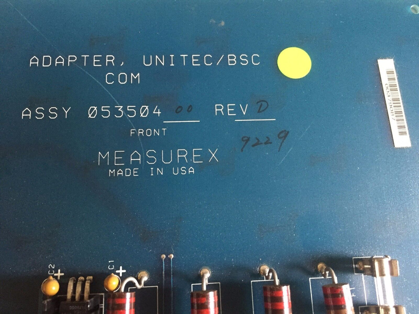 Honeywell 05350400,053504 Measurex 05340400 Rev D,Adapter Unitec/Bsc Com,Sv