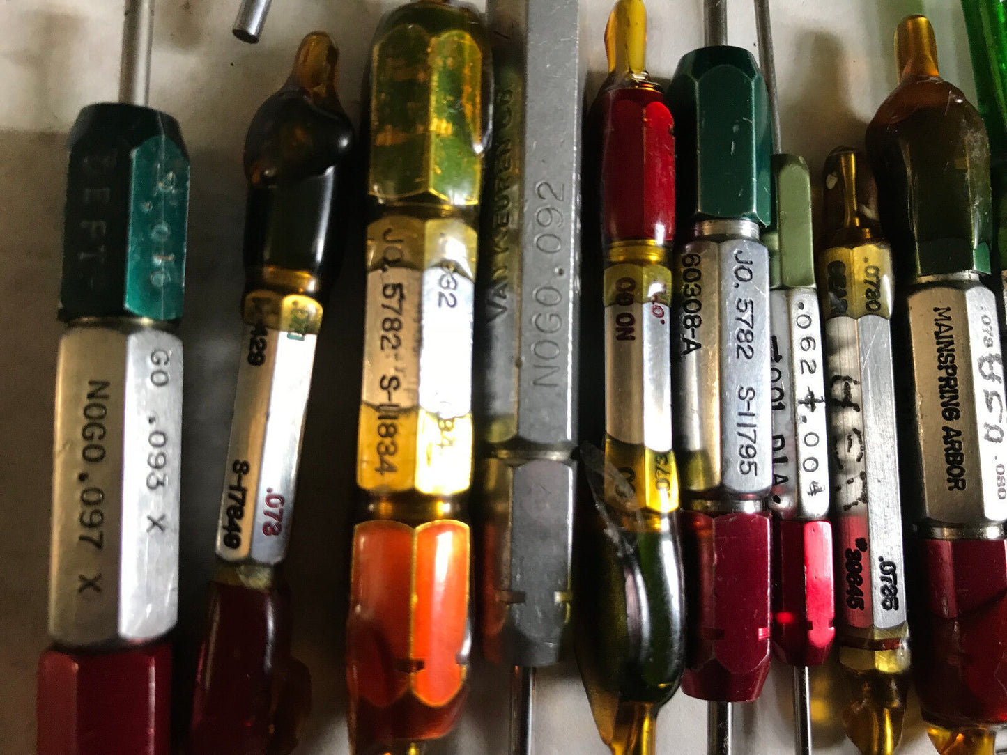 Lot Plug Gage Go Nogo Van Keuren .093,097,0932,062,0795,078,079,062,071,073,Es