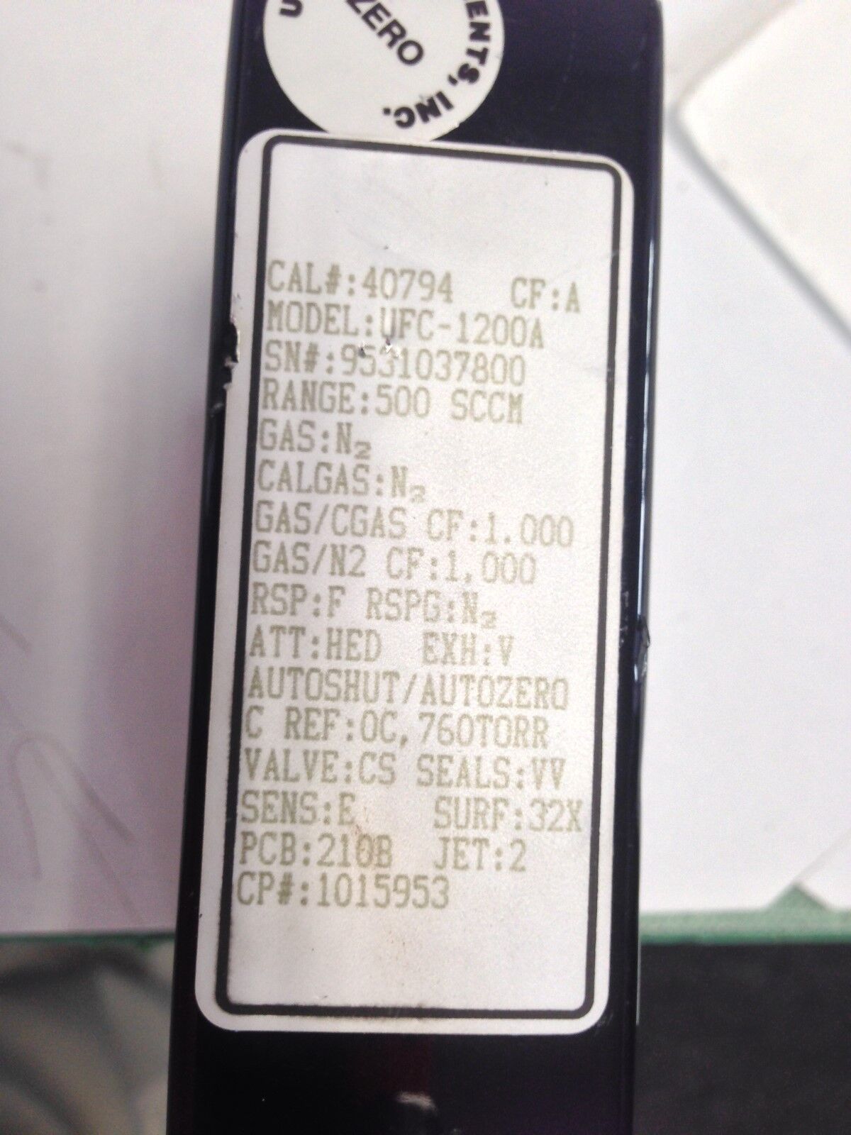 New Unit Instruments Ufc-1200A Mass Flow Controller 40794 Uds9 Pinout,Eg