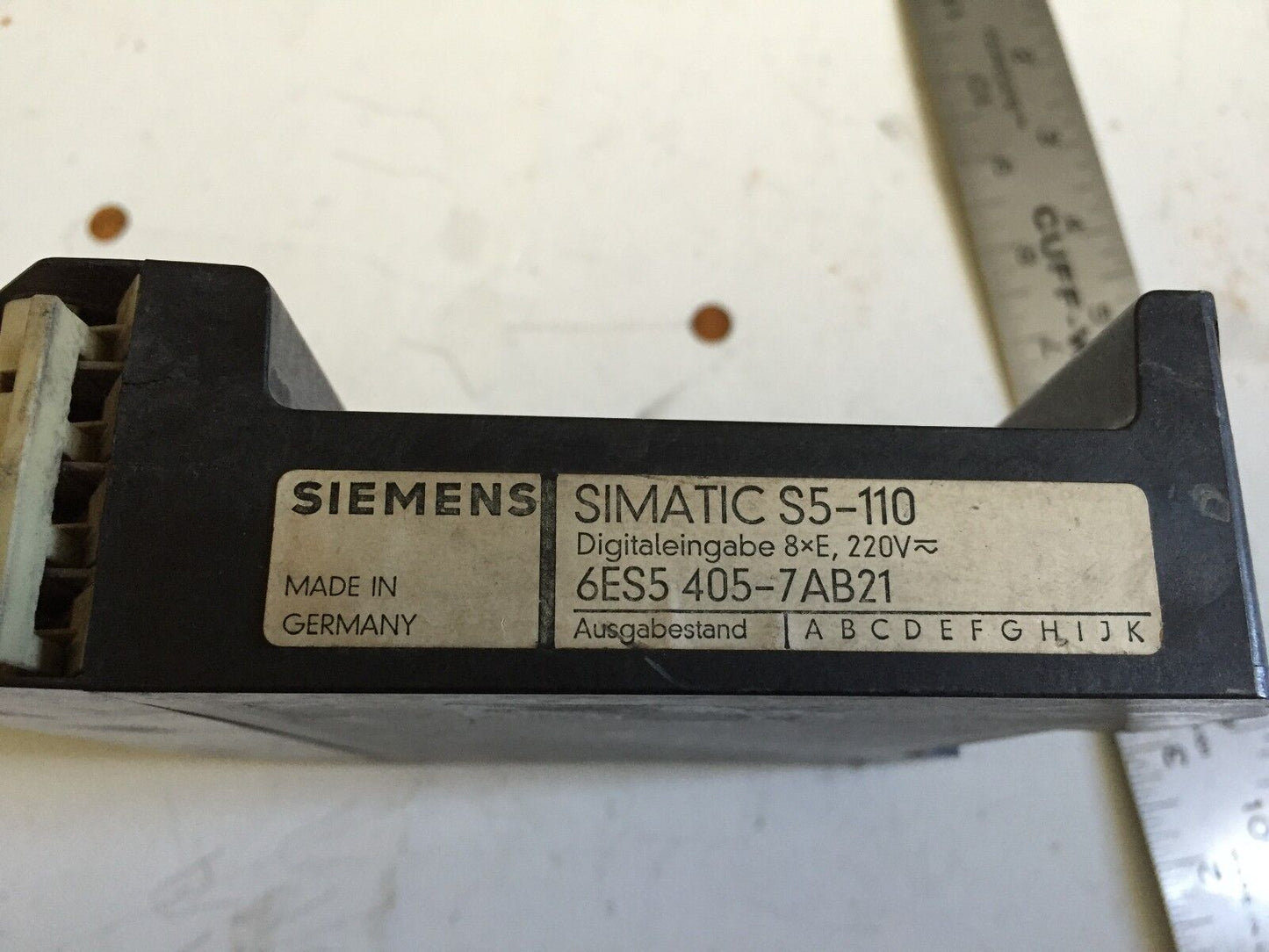 Siemens 6Es5 405 7Ab 21,Simatic S5-110 Input Module,Sl