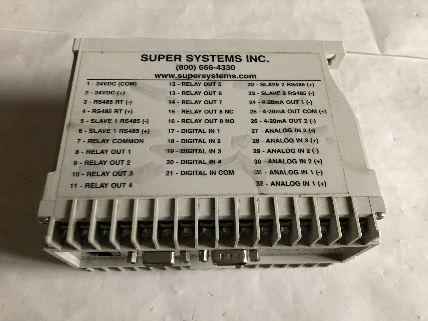 Super Systems 9120,Ssi 13454 Controller With Data Logging,Cg