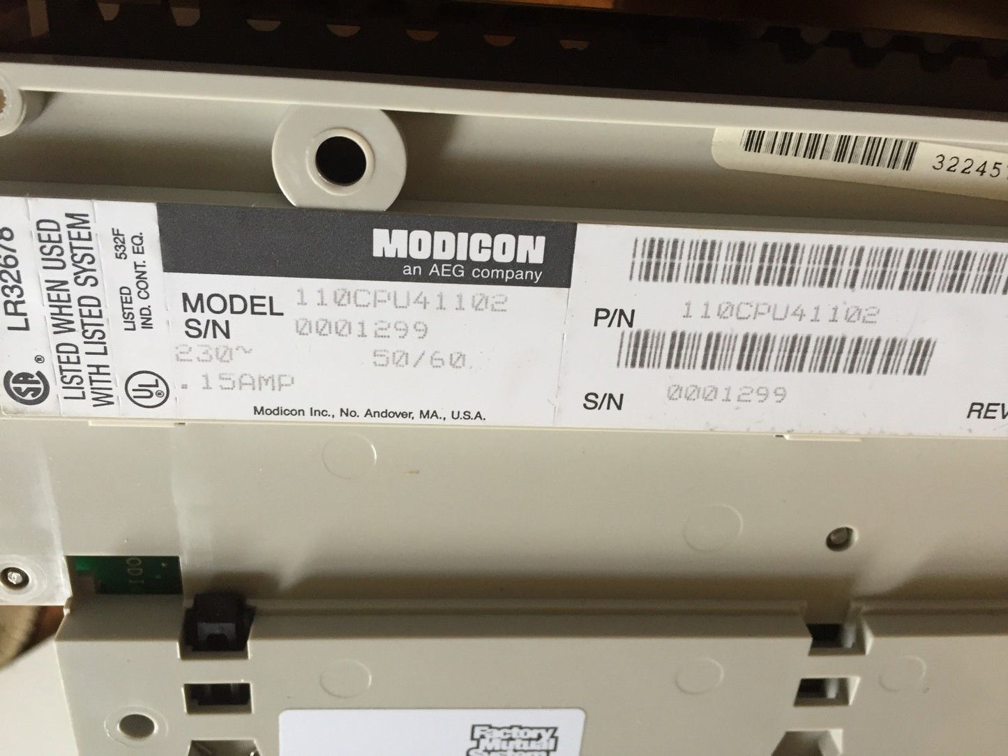 New Modicon 110Cpu41102 Aeg,Cpu Power Supply Ac I/O 230V Micro 110Cpu41102,Td
