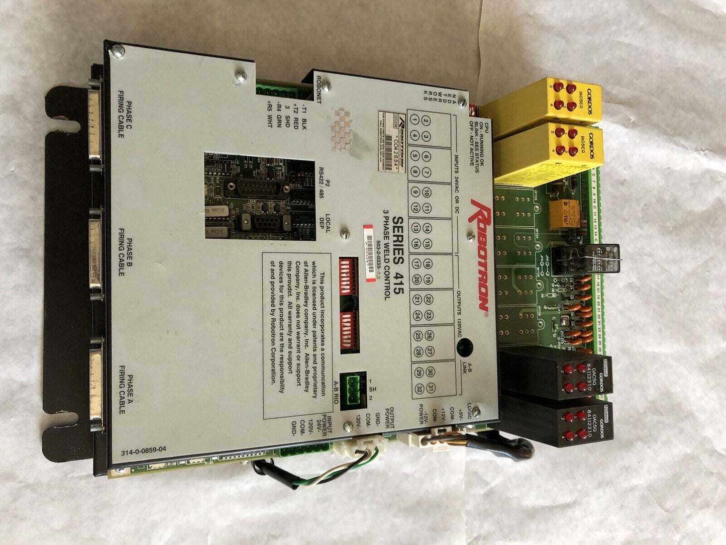 Robotron 503-2-0333 03 Series 415,3 Ph Weld Controller V9.005,503-2-033309,Dk,Az
