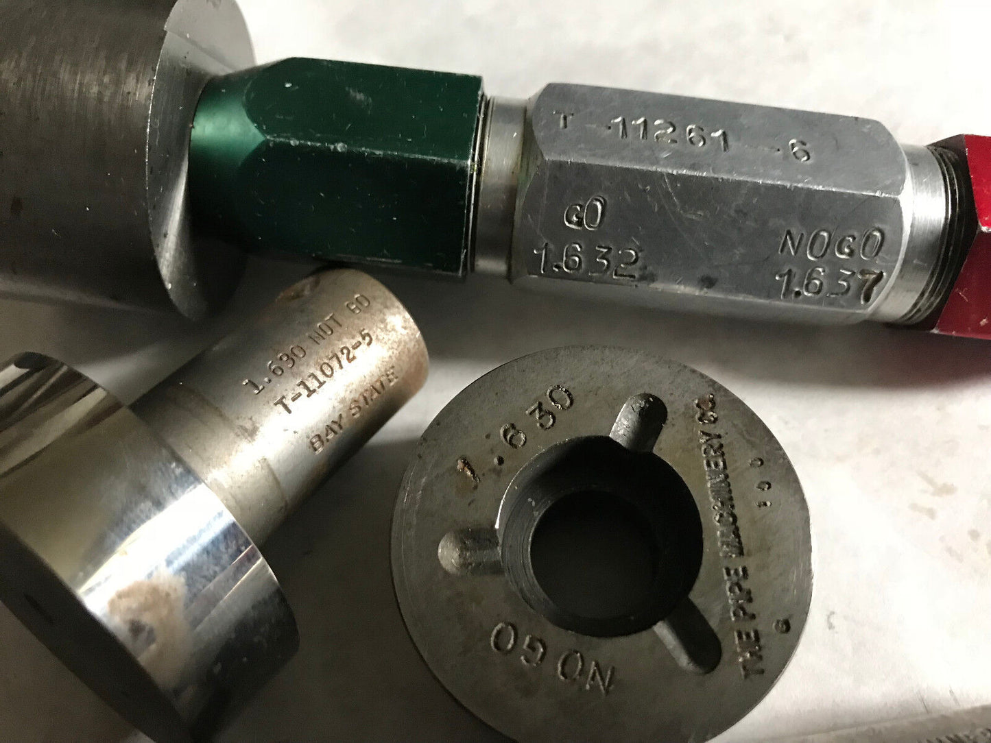Lot4 The Pipe Machinery Go No Go Plug Gage Nogo 1.638 1.632 1.630 1.690,Aa