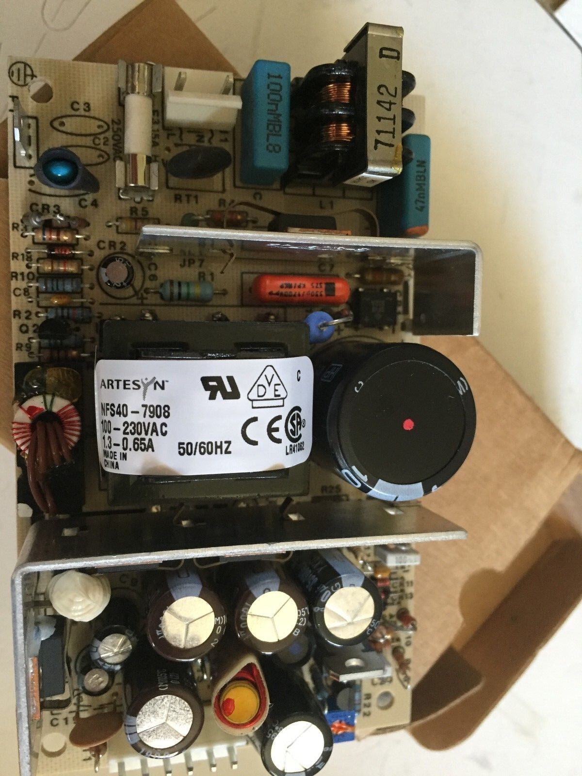 New Emerson Nfs40-7908,720132-32 W/Nfs40 Power Supply 1.3/0.65A,100/230Vac,Ay