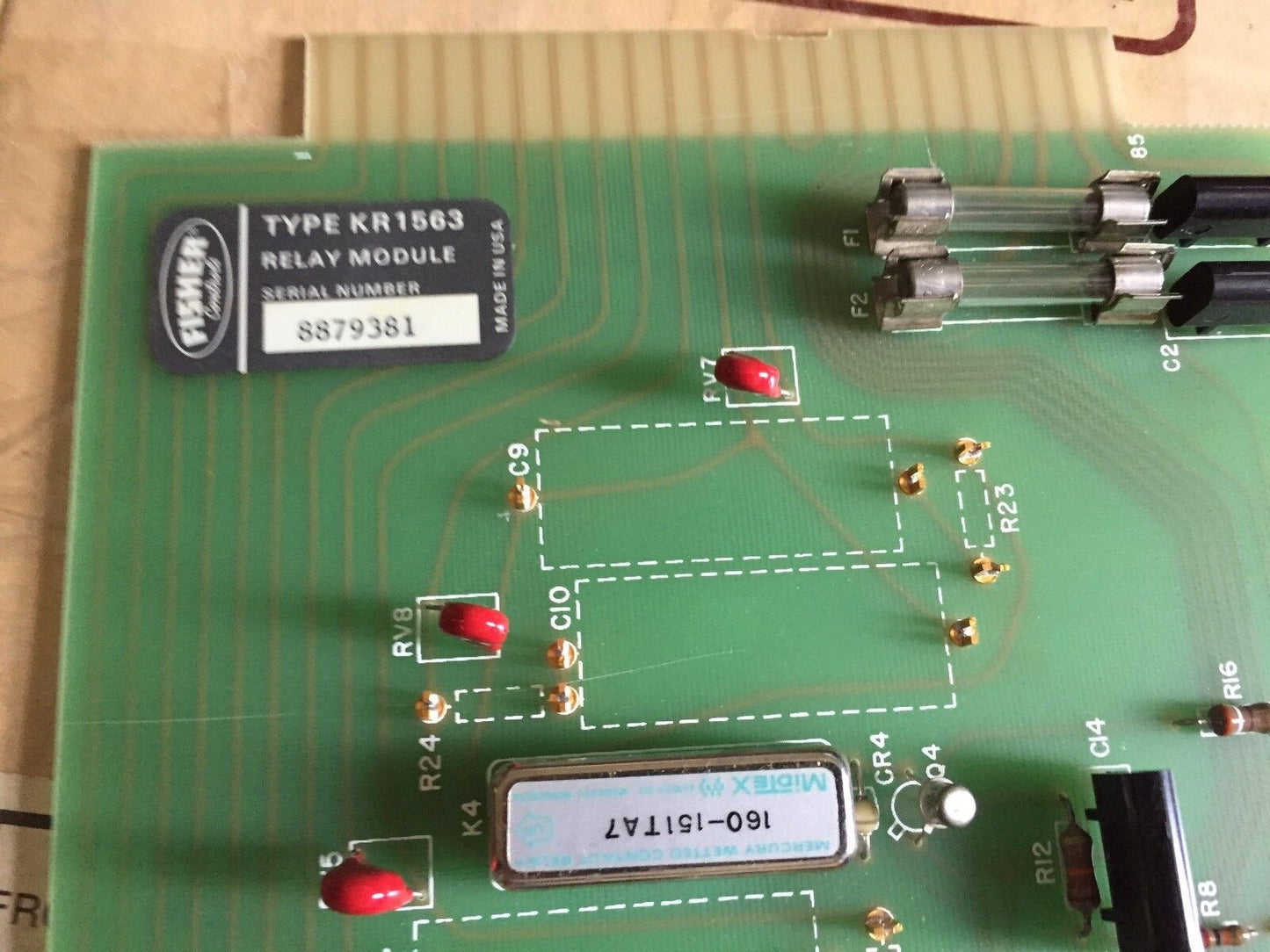 New Fisher Kr1563,Relay Module,106793,031082,Plc Board,Cw