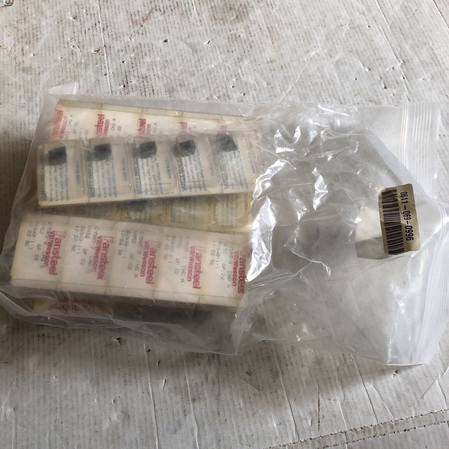 Lot 50 Fansteel Vr/Wesson Cm585-2 Chg A ,Vr52,Gp-22,26940-1-1 Carbide Inserts,Es