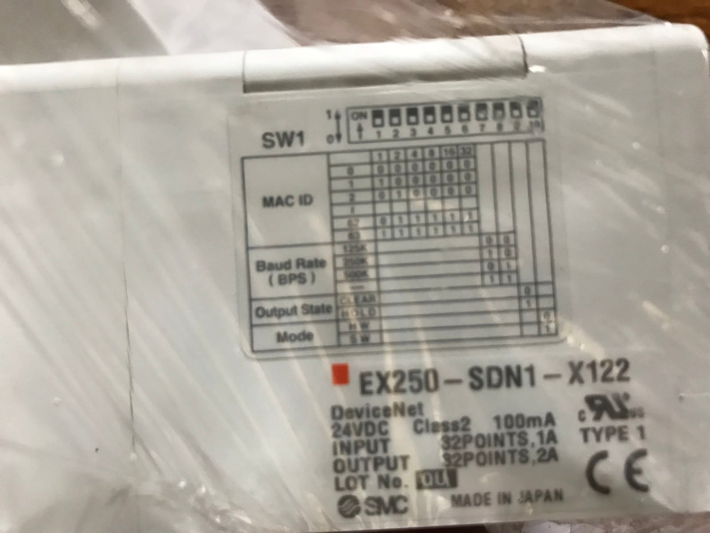 Smc Vv5qc41-0403T-X176us 4-5 Port Solenoid Valve,Smc Ex250-Sdn1-X122,Ex250,Eg