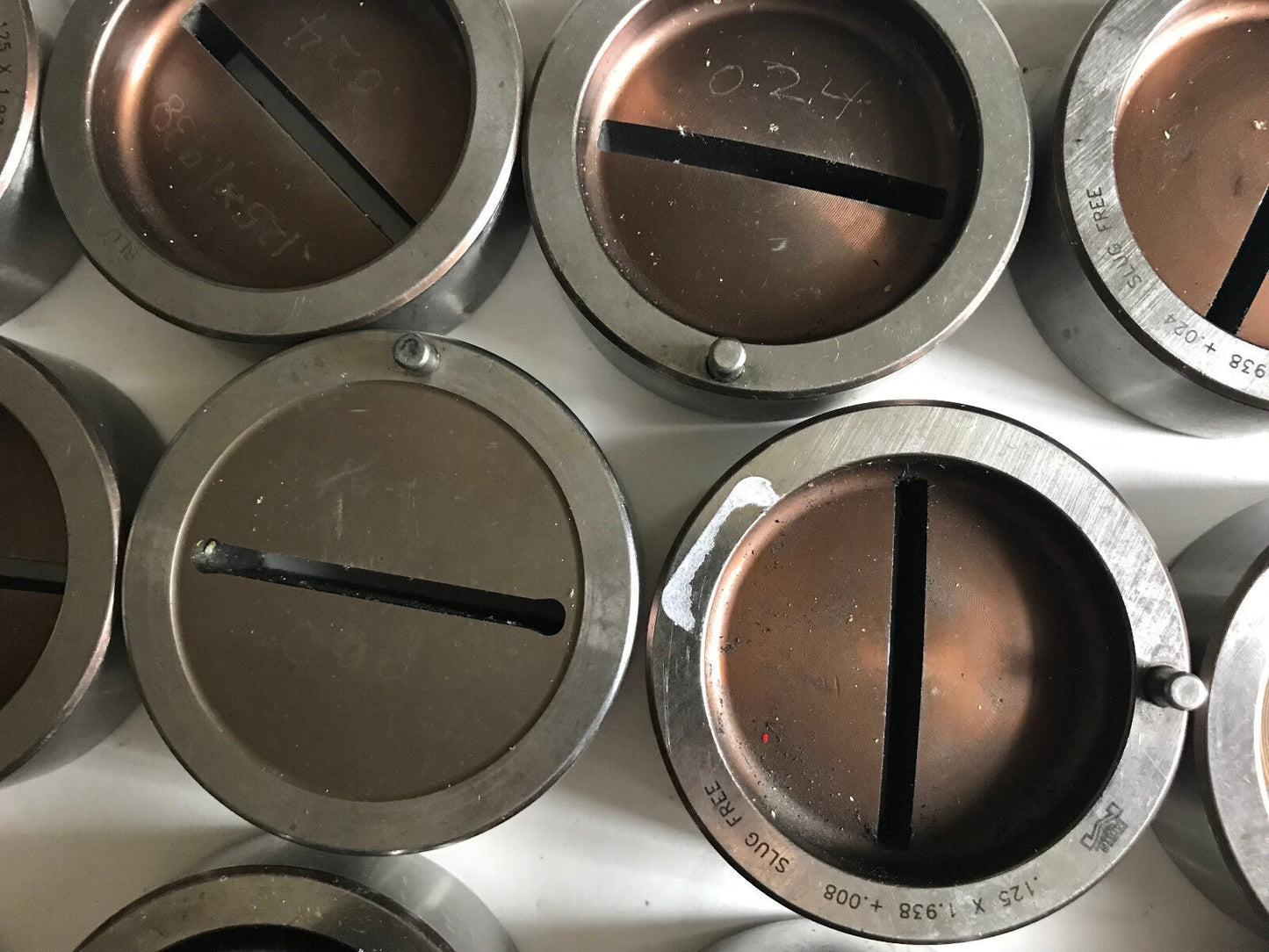 Lot 6 Mixed Sets Wilson Mate Turret Punch Die .125 X 1.938,.125" X 1.938+.016,Si