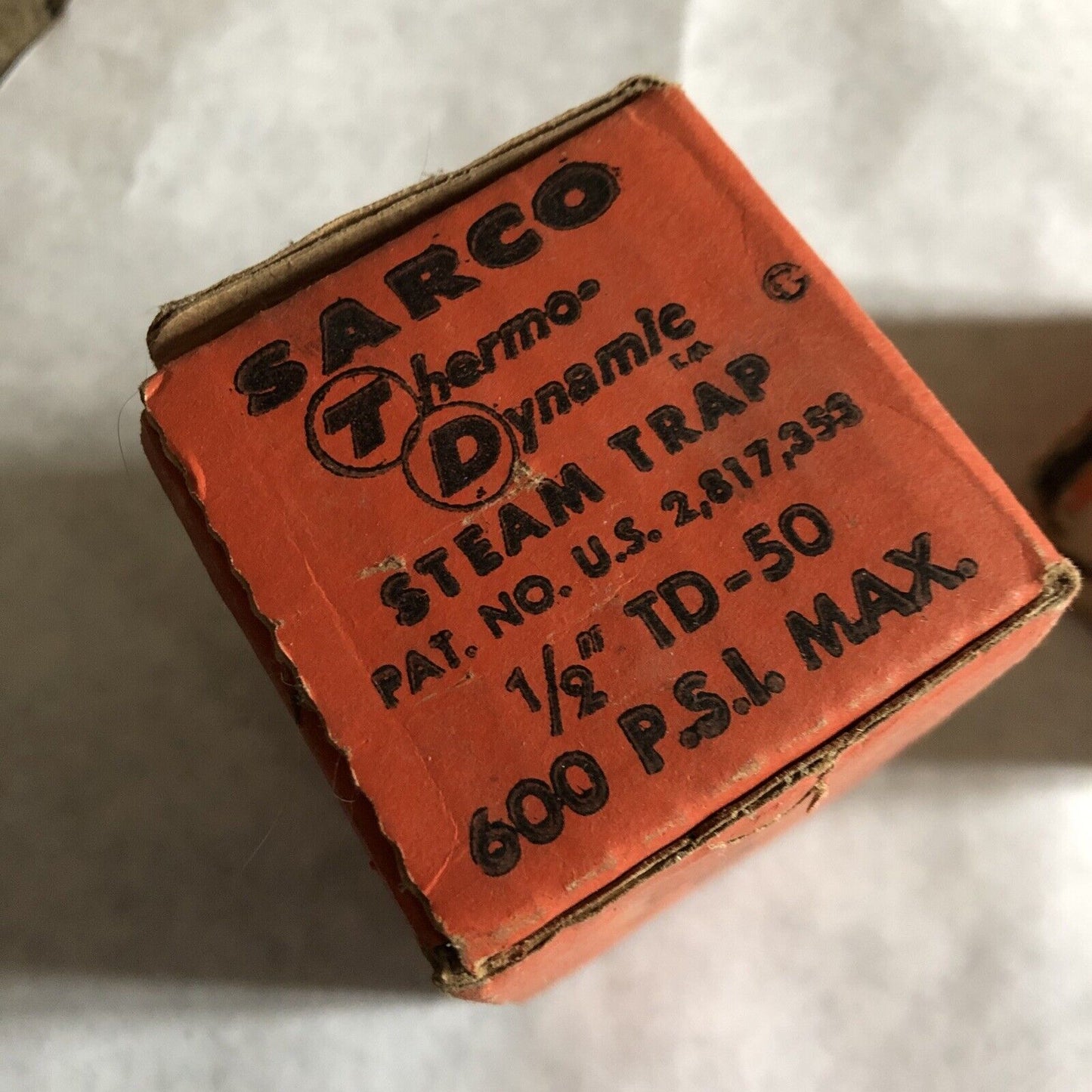 New 1/2" Spirax-Sarco 1/2 Td-50 Thermodynamic Steam Trap,B.M. 49326,Td50,Ay,Aa