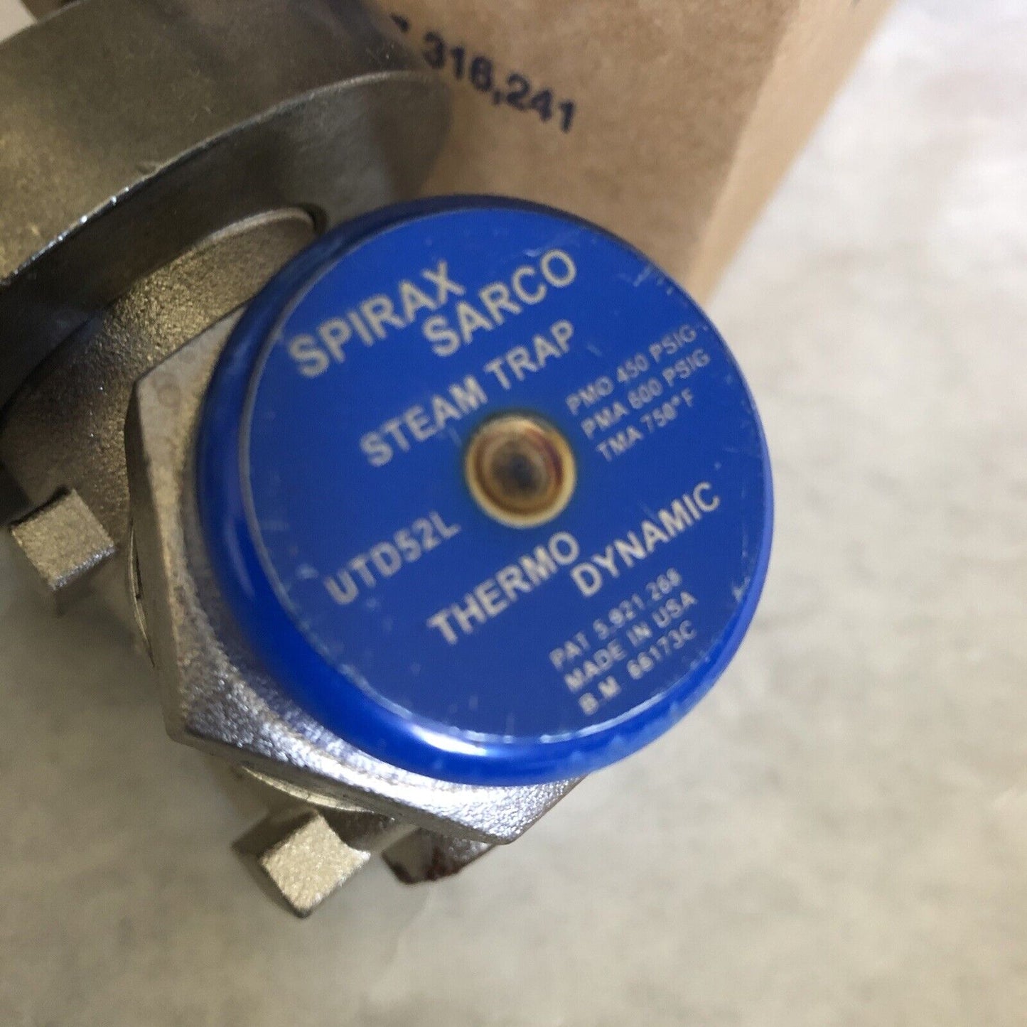 Spirax Sarco Cool Blue Utd52l Thermo Dynamic Steam Trap,A743 Ca40f,Bt,Ay,Bu,Al