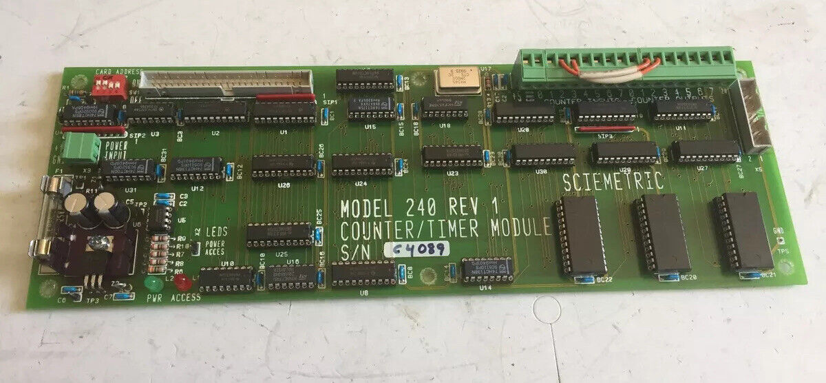 Sciemetric 240 Rev.1 , Rev 3 Counter/Timer Module 240 Rev 1 Cpu,Ae,Fg