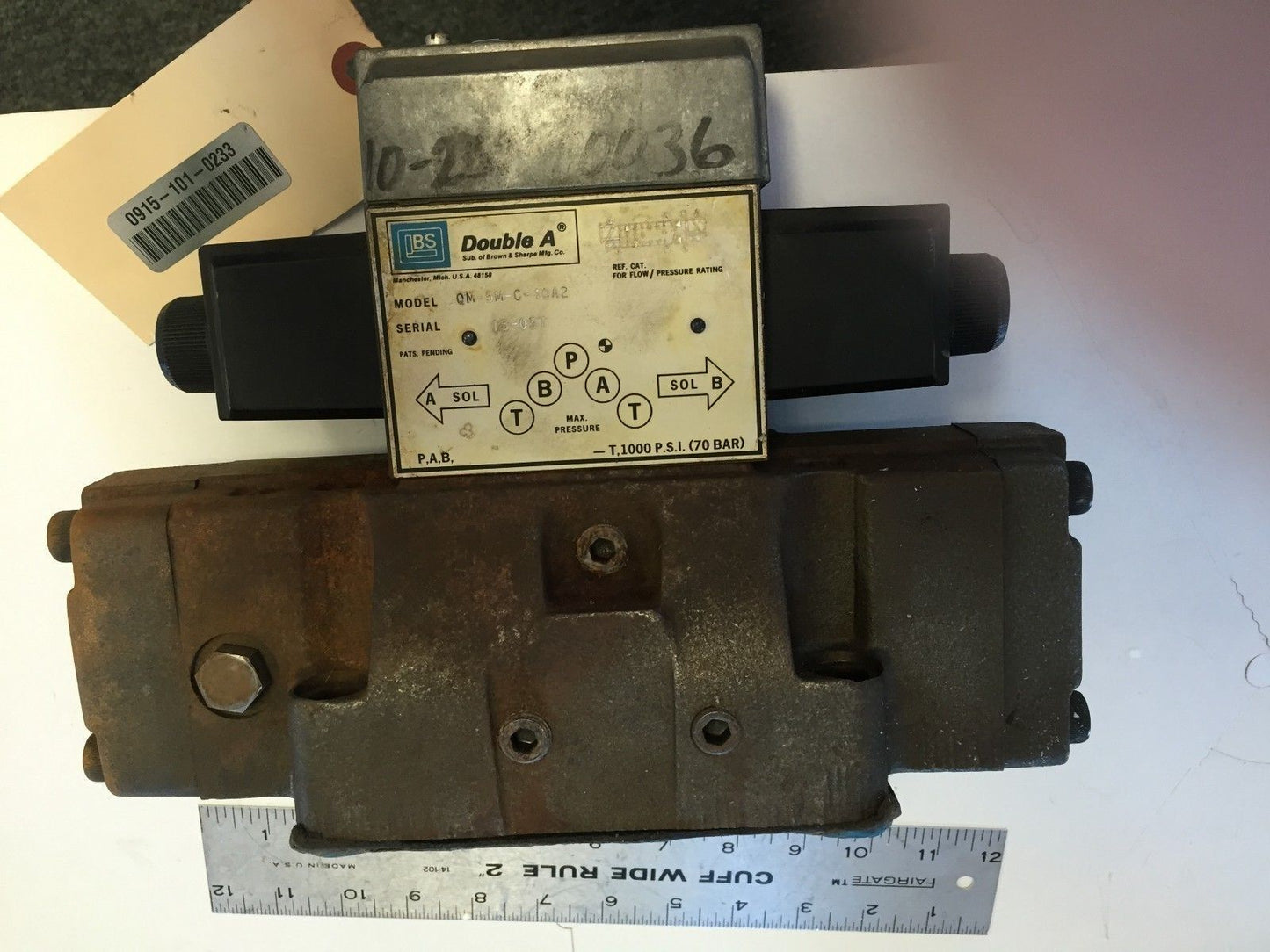 Lbs Double A Qm-5M-C-10A2,Bs Qm-06-T0-1062 Hydraulic Directional Valve,70 Bar,Hk