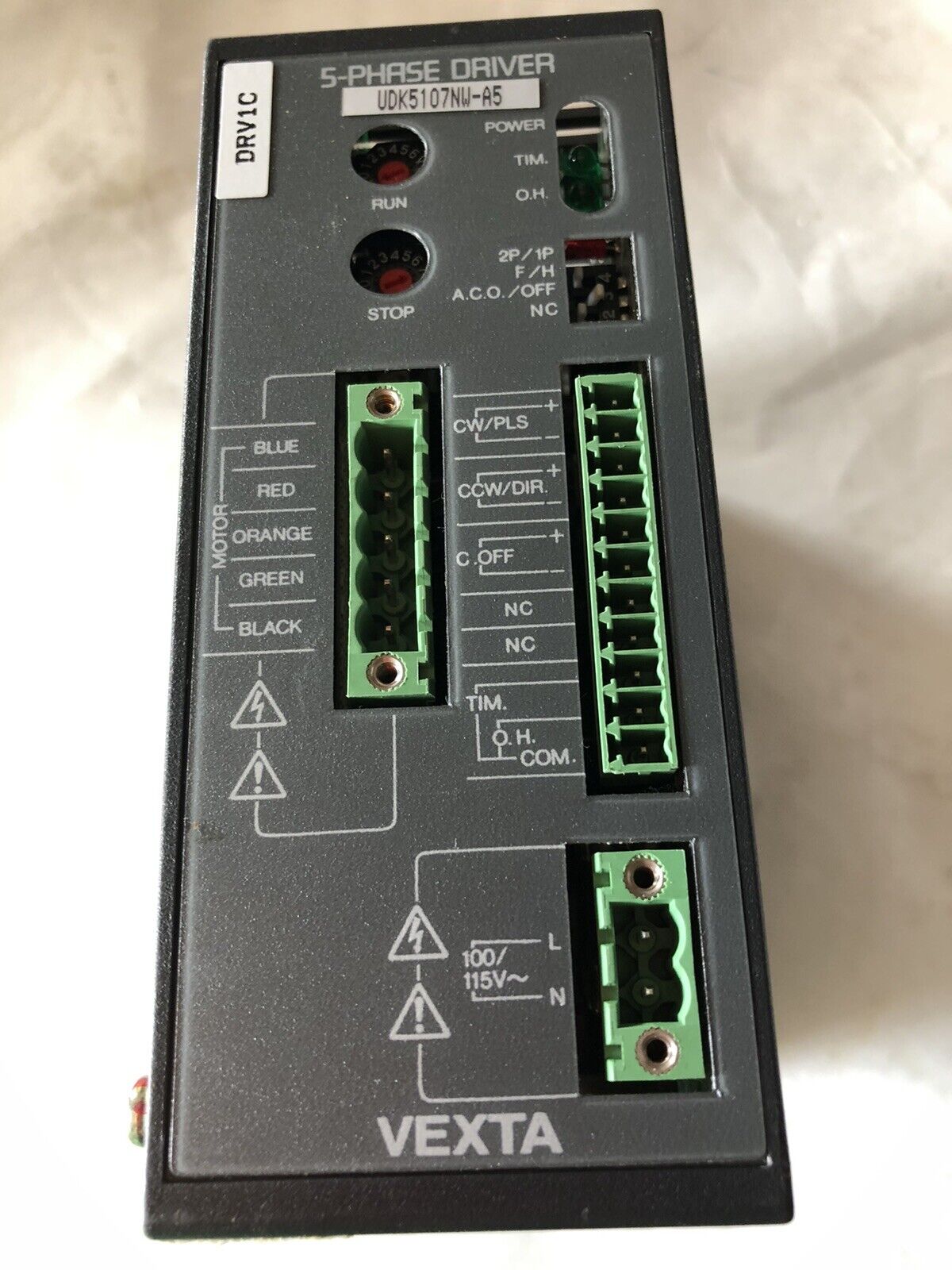 Oriental Motor Udk5107nw-A5 5-Phase Driver Stepper Driver 4Amp 100/115V,Ba