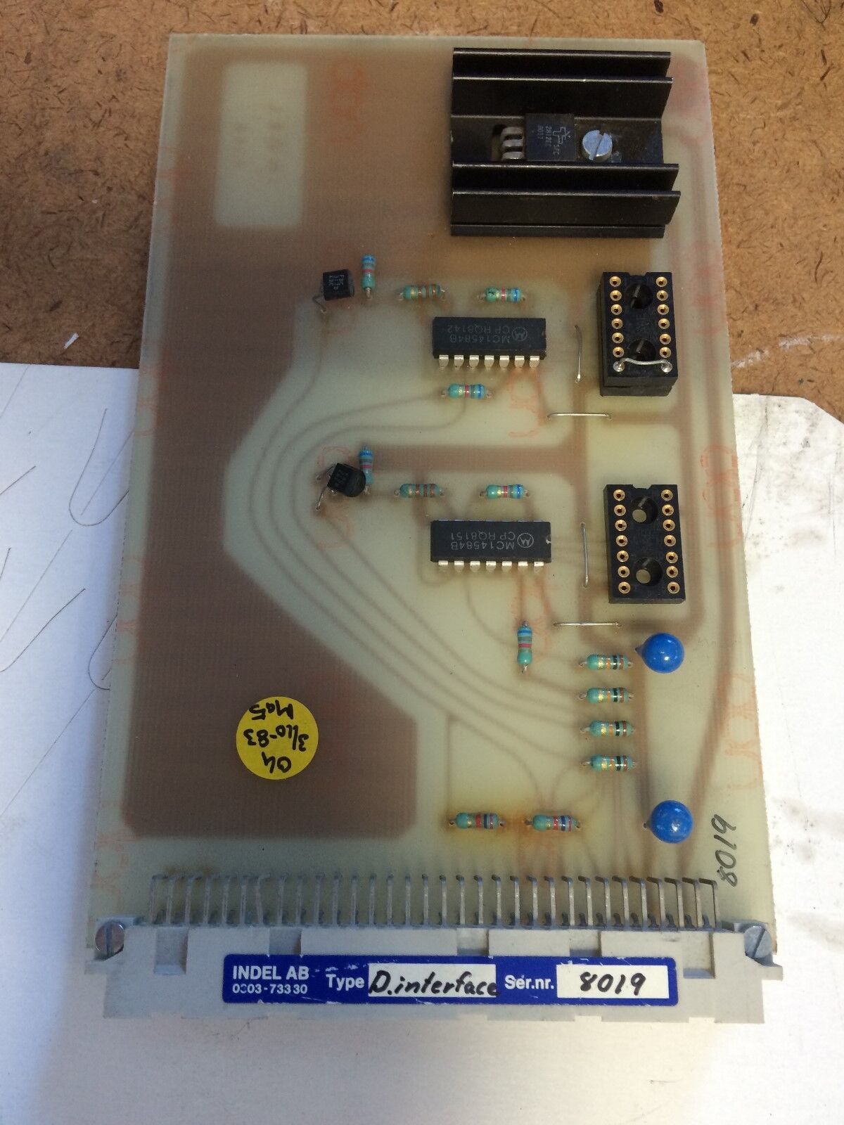 Indel 434A Displ. Int Pcb Control Board,Bl