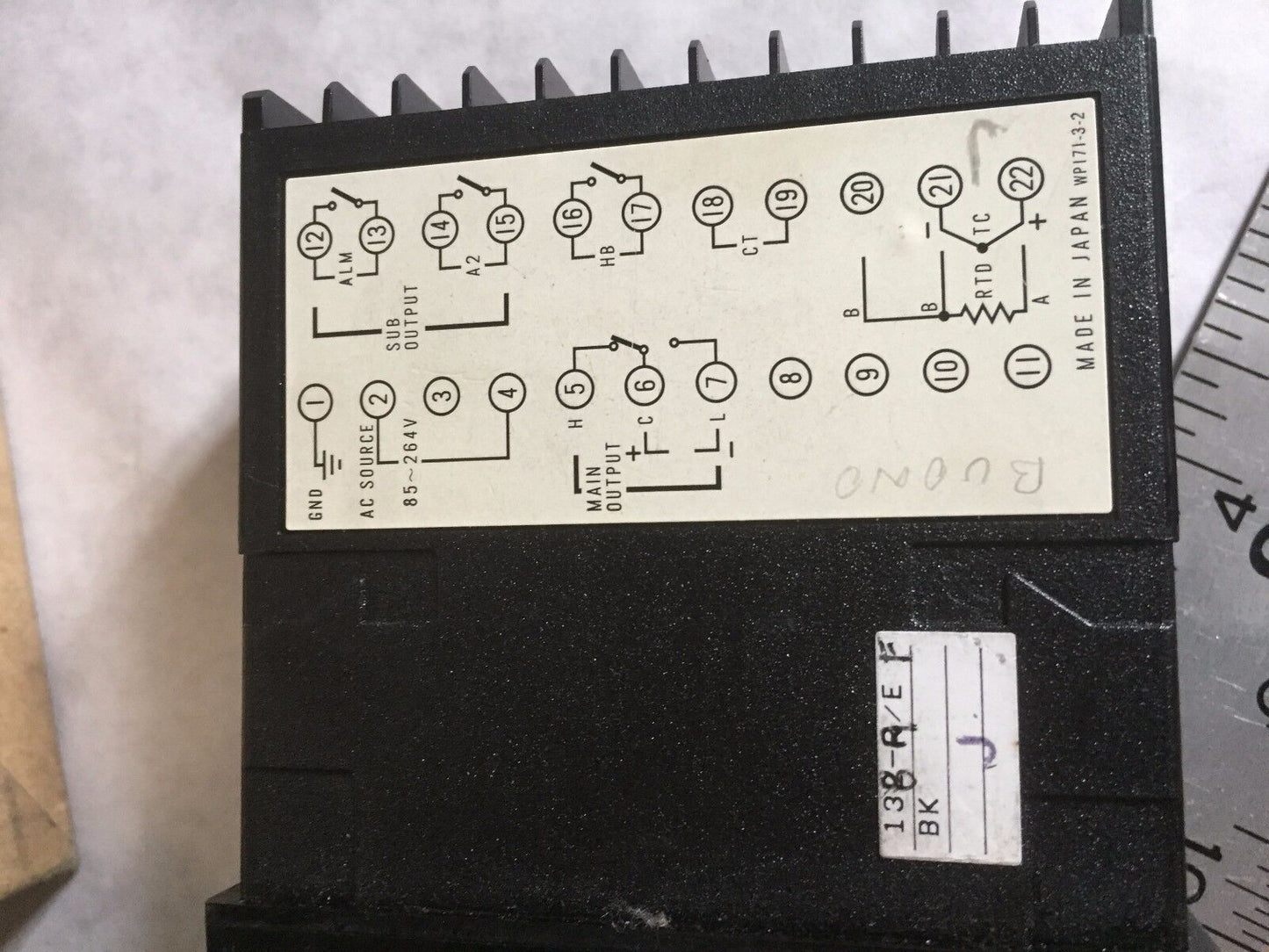 Shinko Vcr-132-R/E,Precision Vcr-138-R/E-F Temperature,Shinko Vcr,138-A/E F,Ea