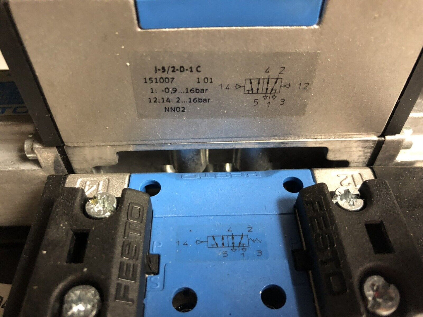 Festo Valve Assembly Vimp-04-D-1,Muh-Zp-D-1-24G,Lr-Zp-A/B-D-1,J-5/2-D-1C,Gage,Ev
