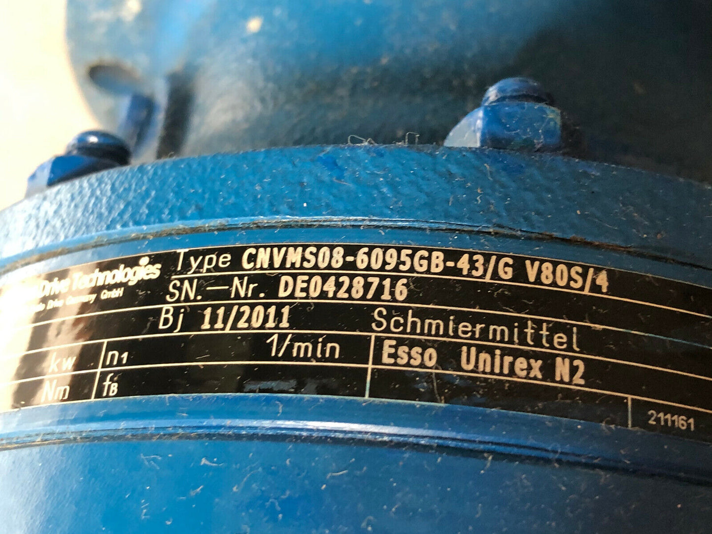 New Sumitomo V80s/4 B Ac Gear Motor 43:1-Ratio? Cnvms08-6095Gb-43/G V80s/4,Bk