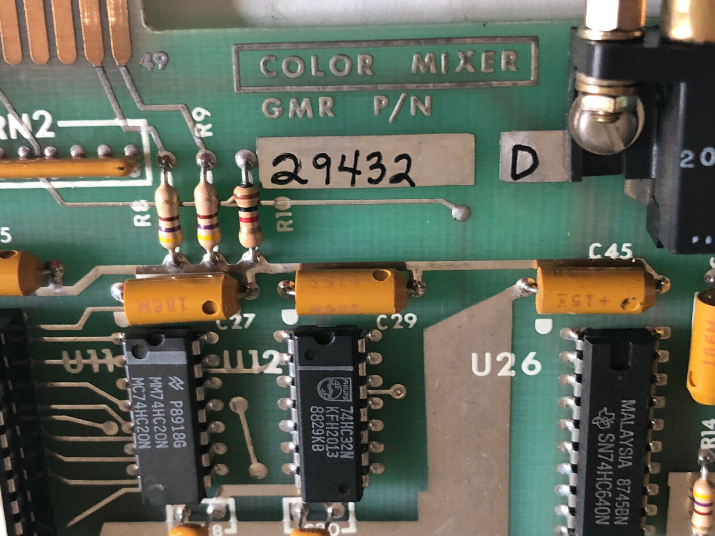 Gmr 29432 D,Color Mixer 29430 Rev.A Pcb Board ,Dc