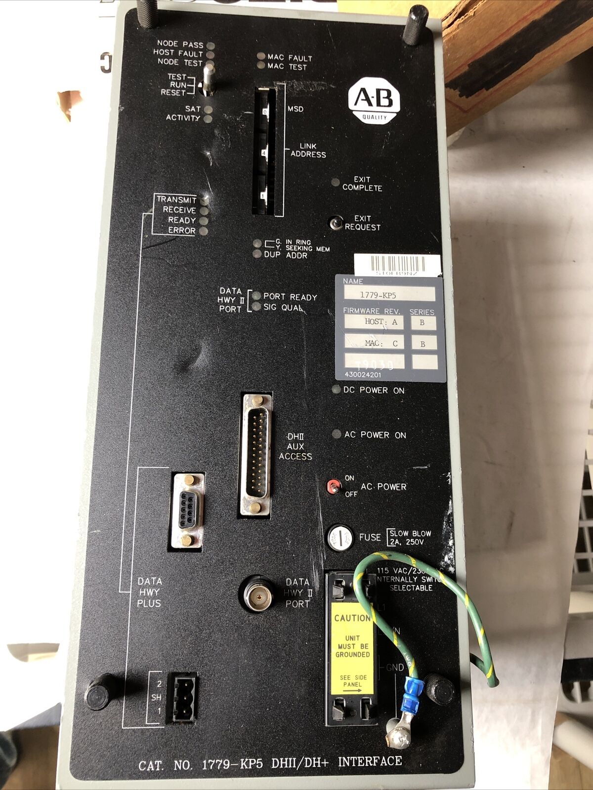 Allen Bradley 1779-Kp5,430024201,Data Highway Ii Plc-5 Interface,Fm