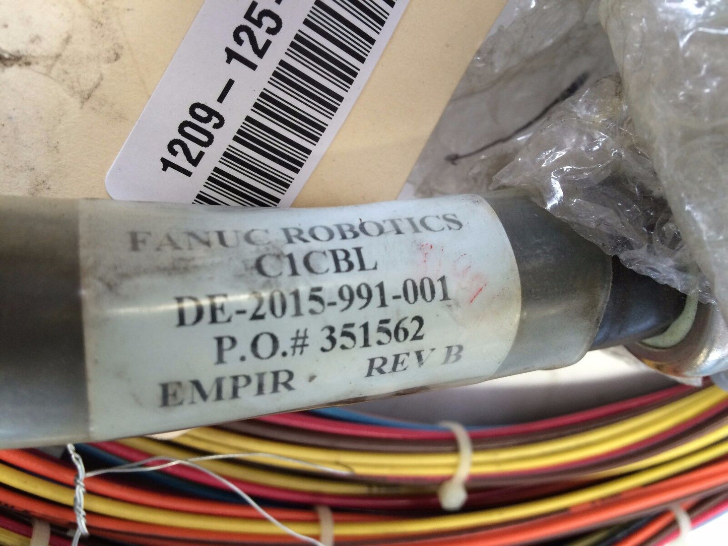 New Fanuc Robotics De-2015-991-001, P.O # 351562 Empir Rev B Connection Cable,Ew