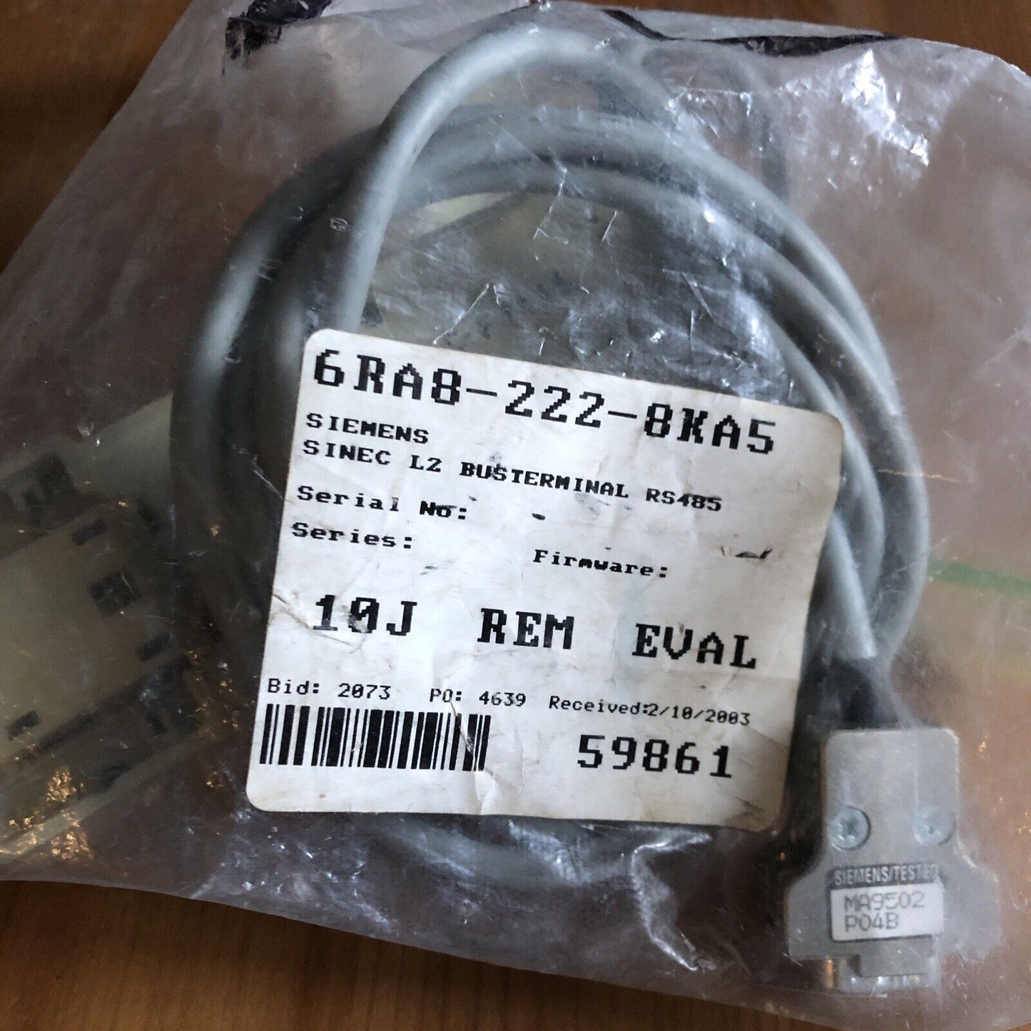 New 6Ra8-222-8Ka5 Siemens Sinec L2 Busterminal Rs485,6Ra8222-8Ka5,Eb