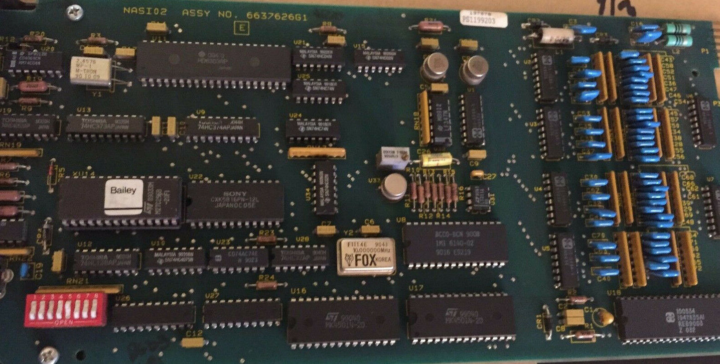 Bailey Nasi-02 Input Module, P0914rg ,4-20Ma 15Point Net 90,6637626G1,Imasi02,Fb